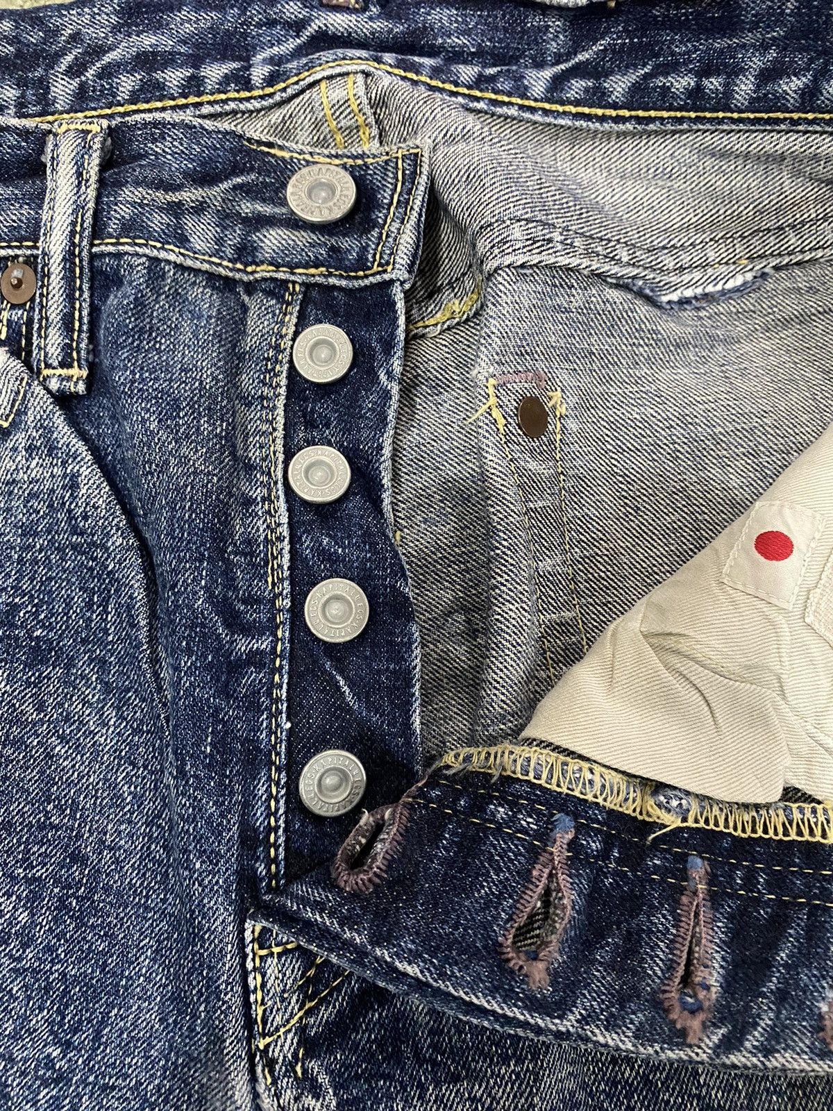 Kapital Kapital Selvedge Distressed Size US 29 - 14 Thumbnail