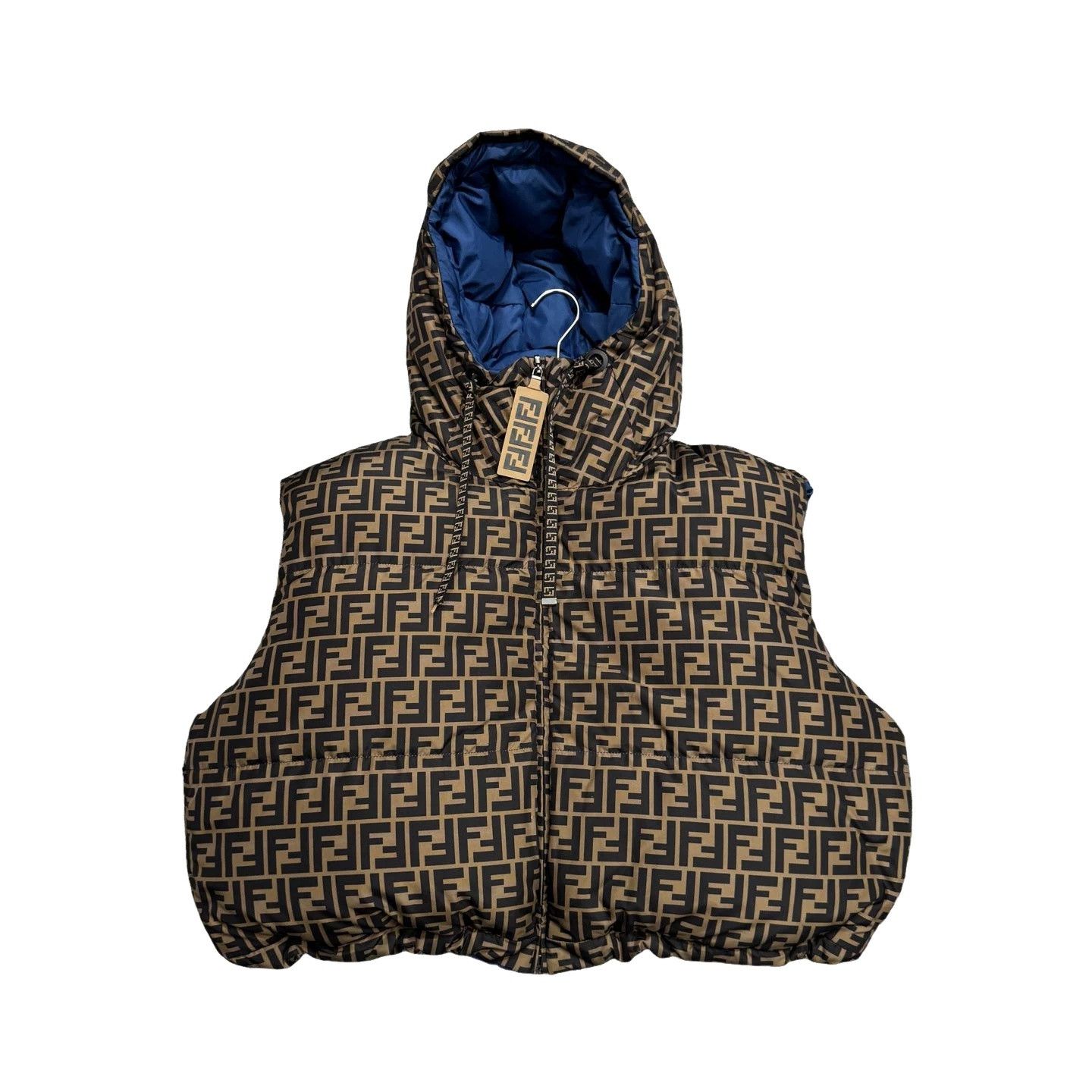 Fendi Fendi FF Monogram Reversible Puffer Vest M Size US M / EU 48-50 / 2 - 1 Thumbnail