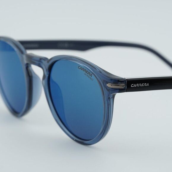 Carrera CARRERA 301/S 0PJP XT Sunglasses Blue Round Frame, Blue Lens Size ONE SIZE - 9 Thumbnail