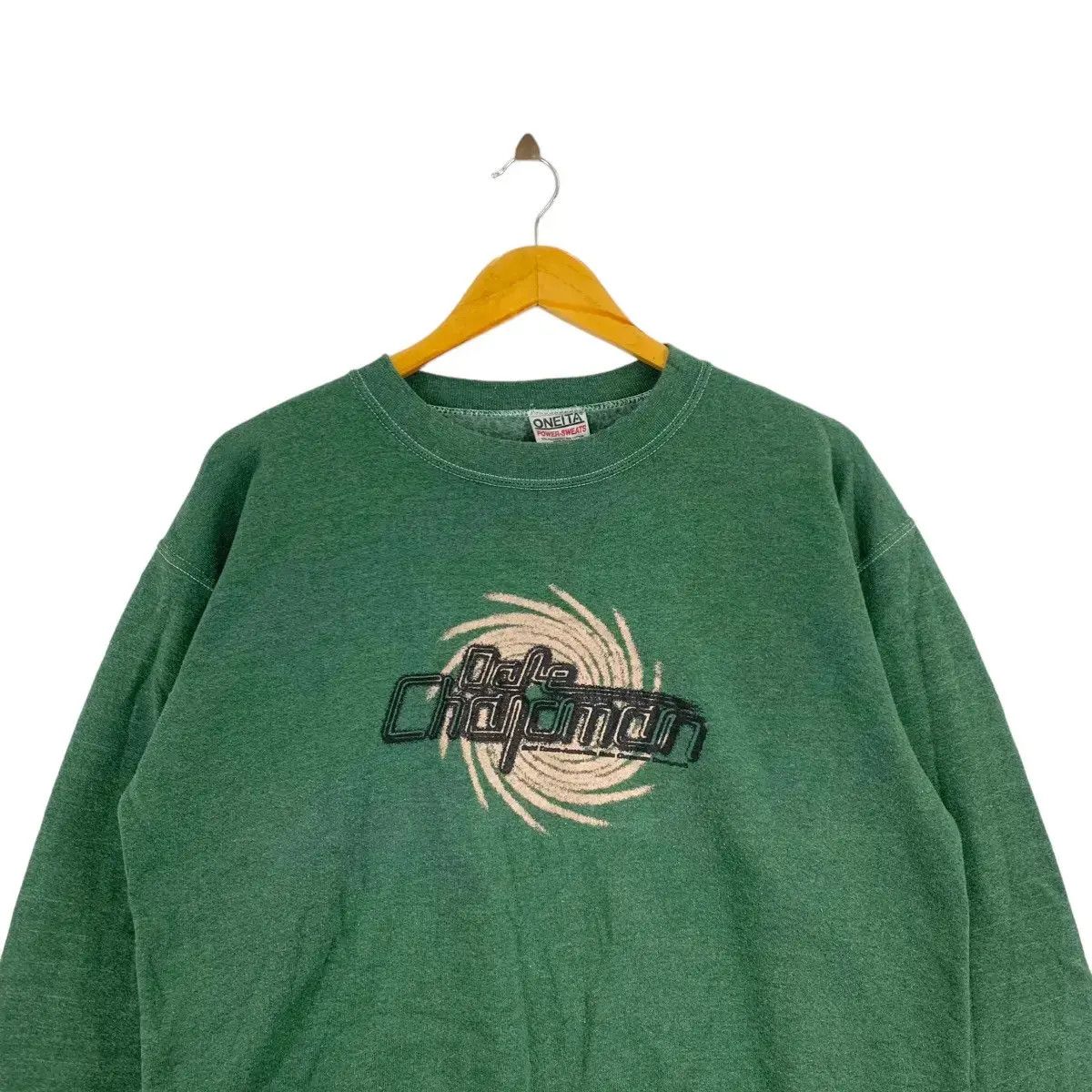 Vintage Vintage 90s DALE CHAPMAN SURF Design Green Sweatshirt Size US M / EU 48-50 / 2 - 2 Thumbnail