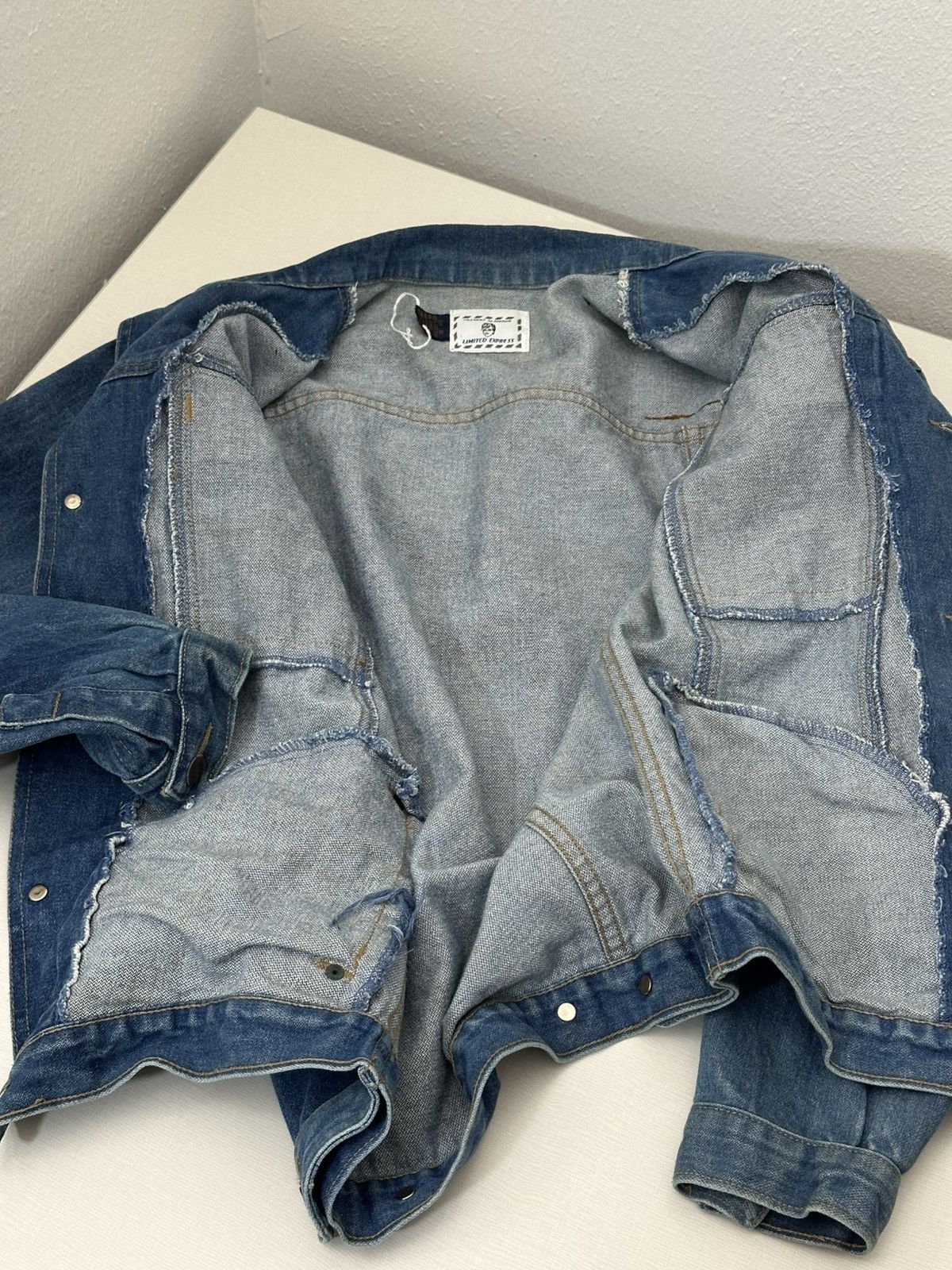 Express Vintage 80s Limited Express Denim Trucker Jacket Size Small Size US S / EU 44-46 / 1 - 8 Thumbnail