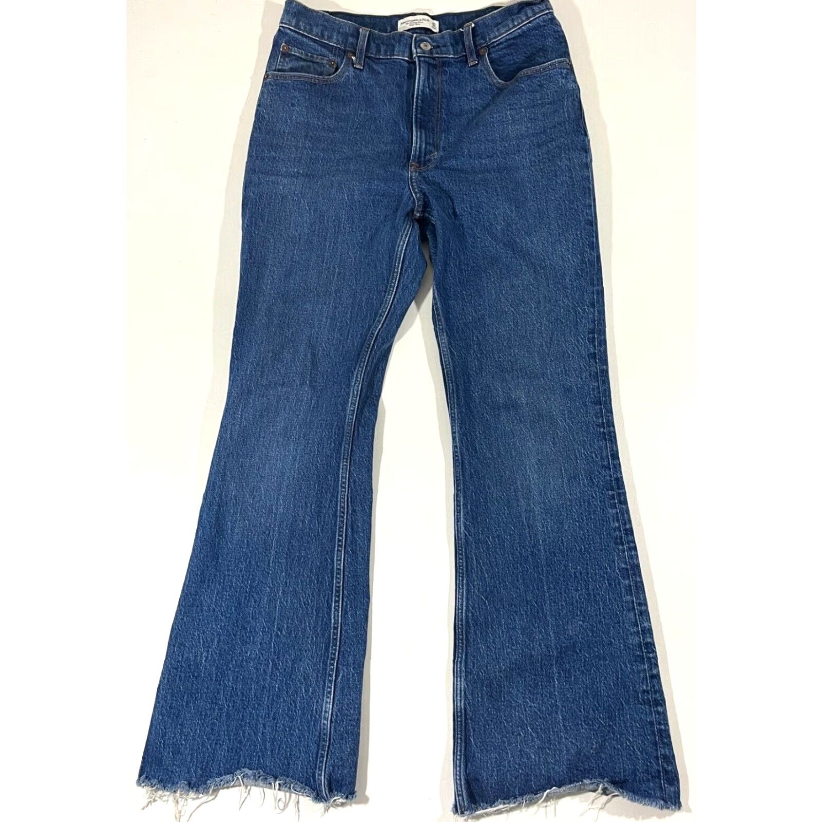 Abercrombie & Fitch Abercrombie & Fitch Women's The Vintage Flare High Rise Jeans Sz 30/10R Jeans Blue 90s Womens Size 30" / US 8 / IT 44 - 2 Thumbnail
