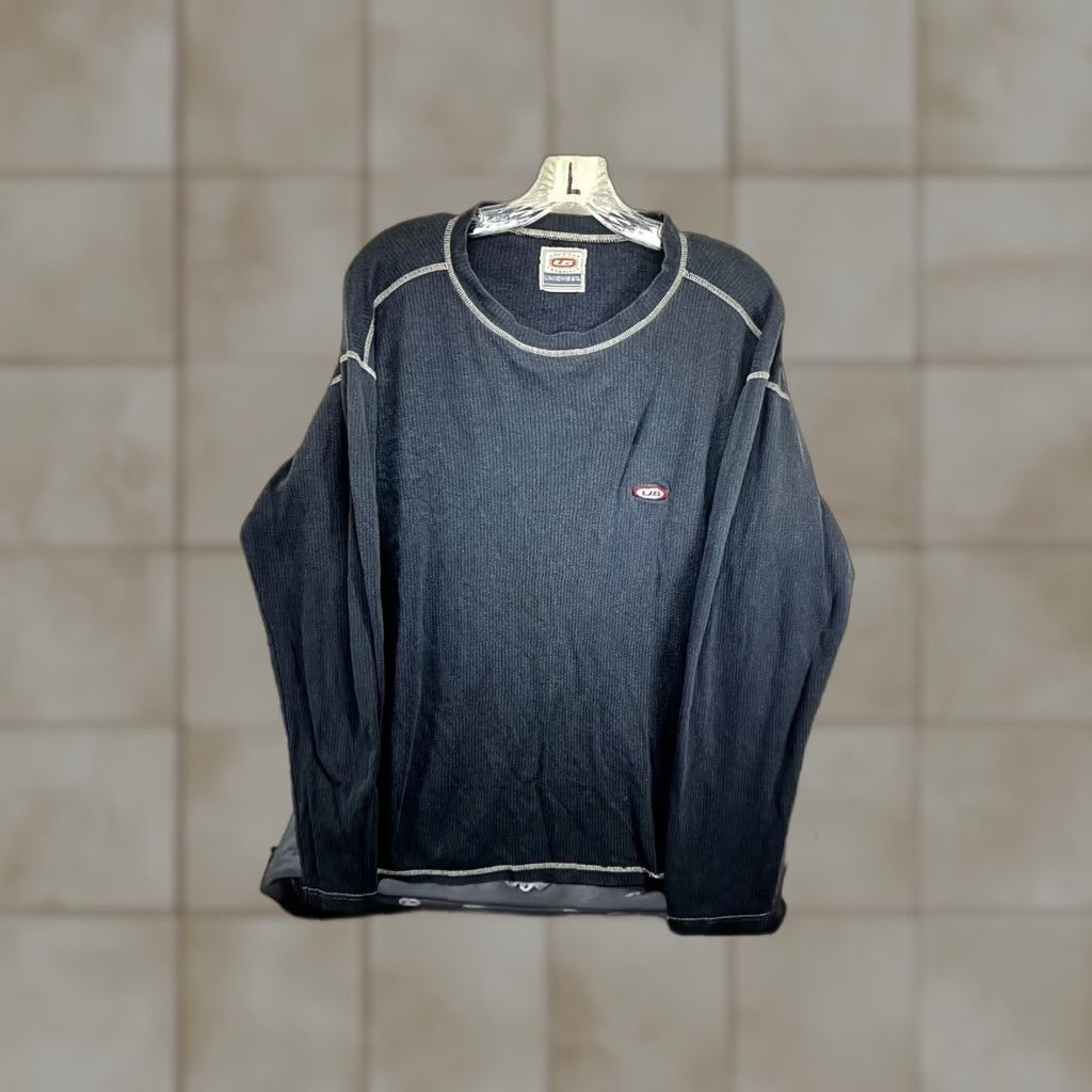 Vintage VINTAGE Unionbay Shirt Men L Blue Gray Thermal Knit Long Sleeve Crew Neck Embroidered Logo 90s Grunge Retro Webbed 90s Mens Size US L / EU 52-54 / 3 - 1 Thumbnail