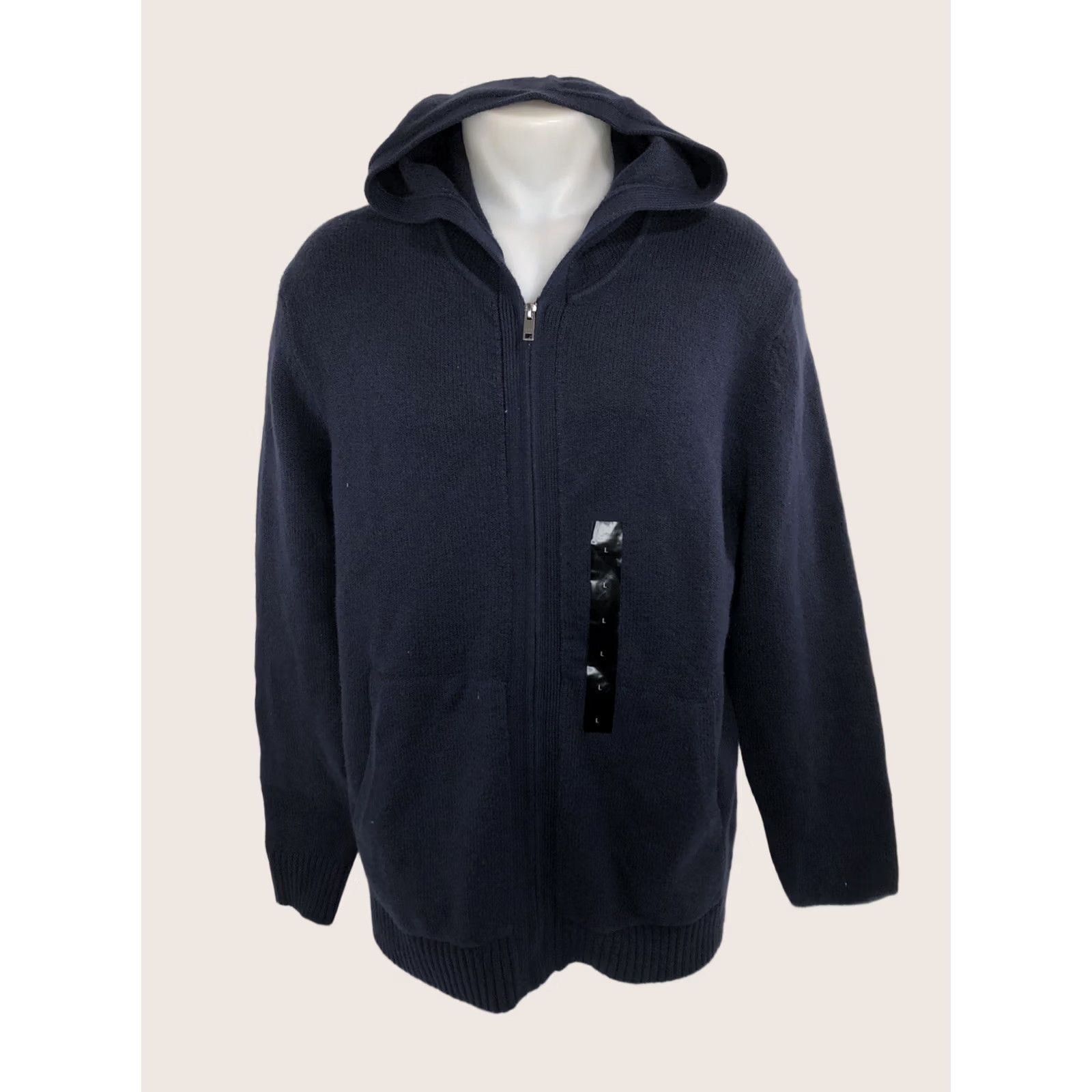 Banana Republic BANANA REPUBLIC Hoodie Mens L Blue Recycled Repreve Bottles Full Zip Sweater Size US L / EU 52-54 / 3 - 1 Thumbnail