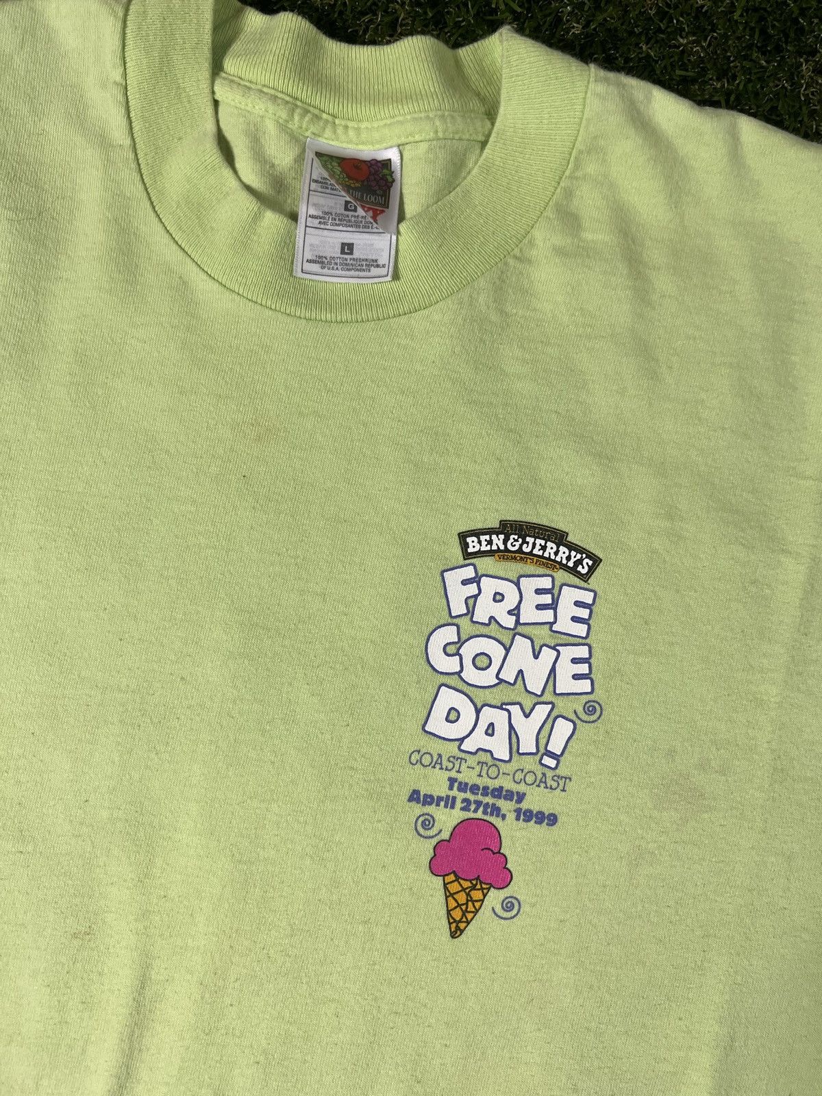 Icecream Vintage 90’s Ben and Jerry’s Free Cone Day Promo Cartoon Tee Size US L / EU 52-54 / 3 - 3 Thumbnail