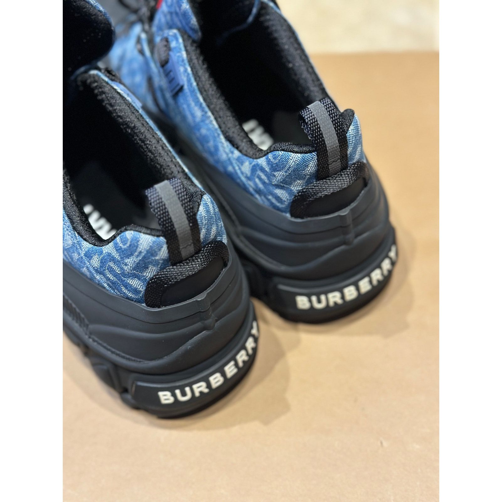 Burberry Burberry Arthur Monogram Print Sneaker Blue | Size 11US Size US 11 / EU 44 - 8 Thumbnail