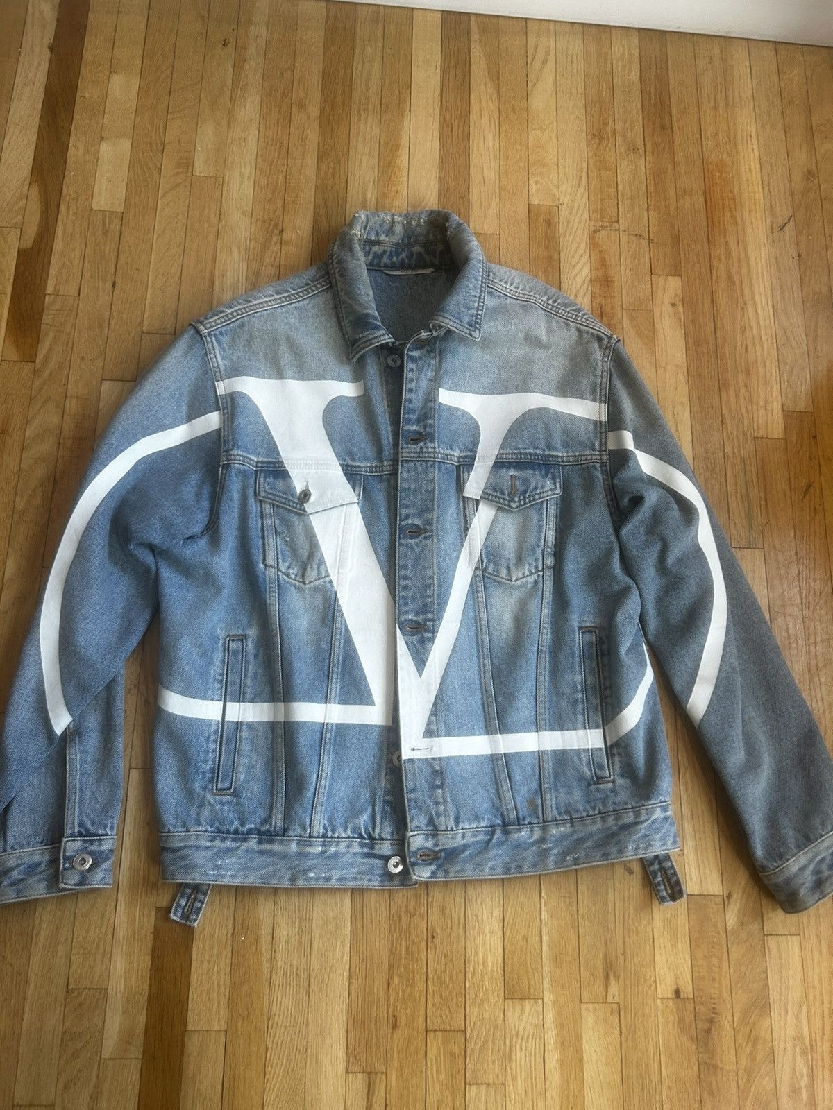 Valentino Valentino Blue Denim Jacket Size US M / EU 48-50 / 2 - 1 Thumbnail