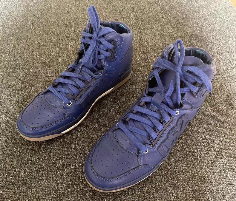 Dsquared2 Dsquared2 High-Top Blue Sneakers Size US 8.5 / EU 41-42 - 2 Thumbnail