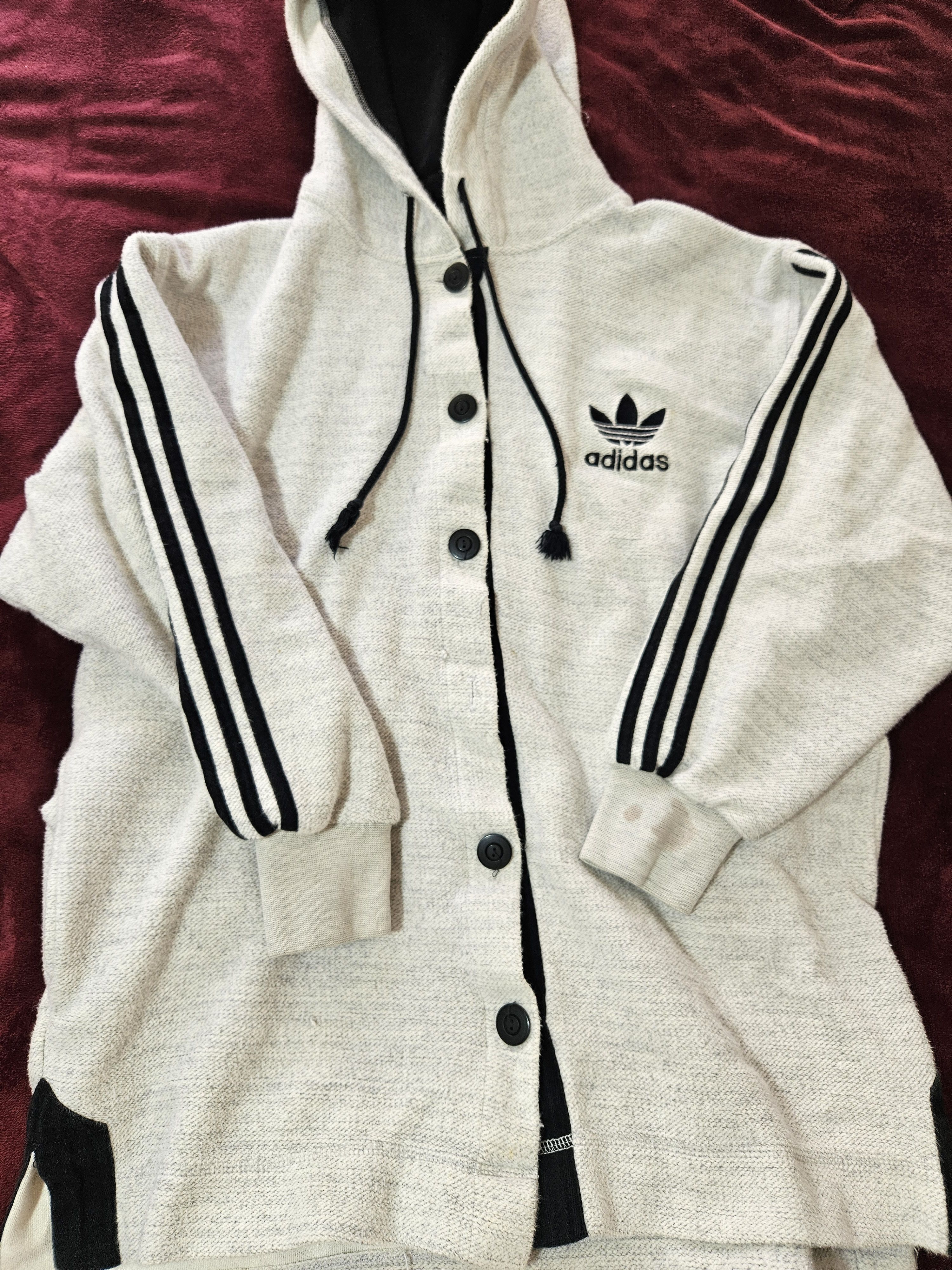 Adidas 90s Adidas Cardigan Hoodie Jacket Mens M Sweater Button Up Size US M / EU 48-50 / 2 - 3 Thumbnail