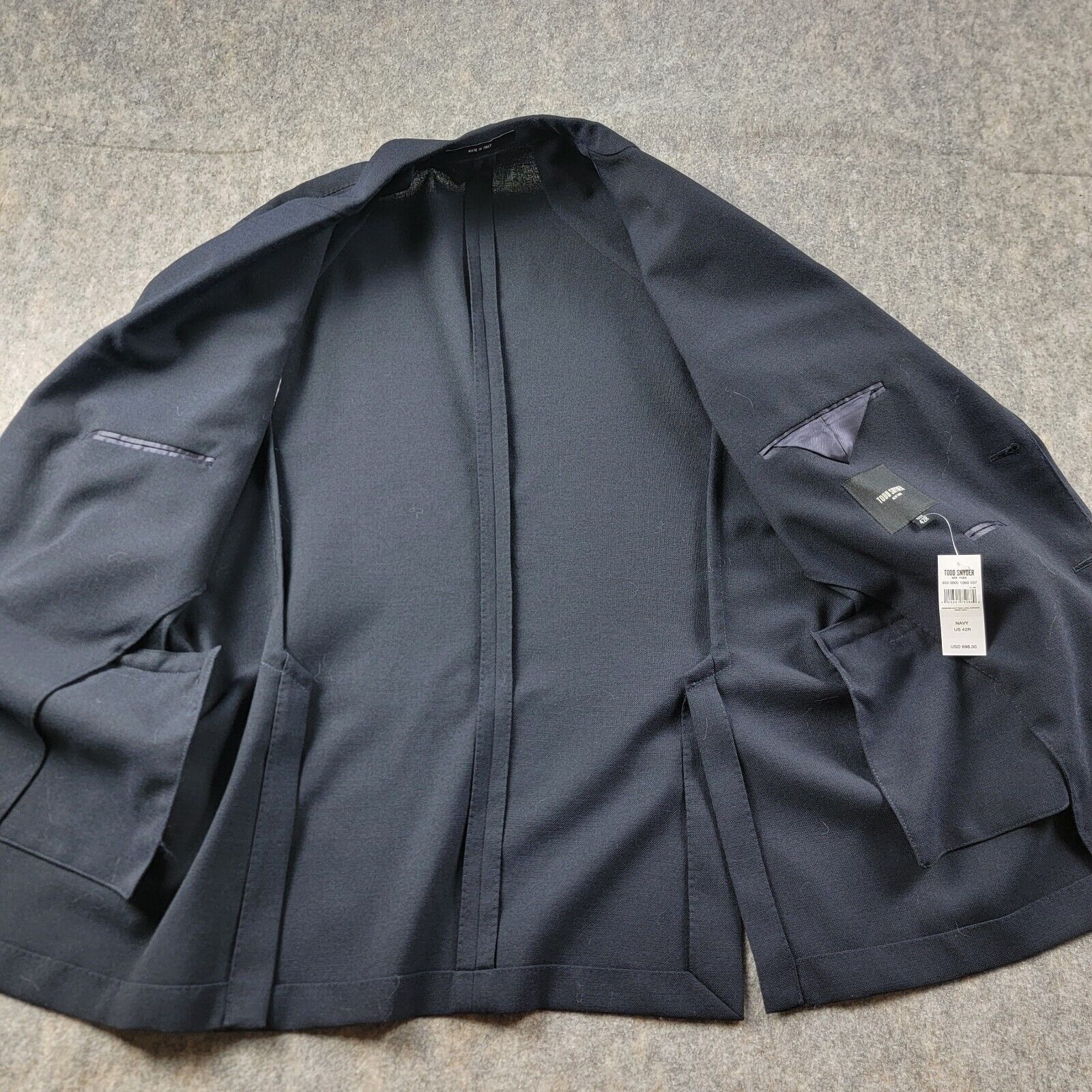 Todd Snyder Todd Snyder Wool Peak Lapel Hopsack Sport Coat Size 42R - 3 Thumbnail