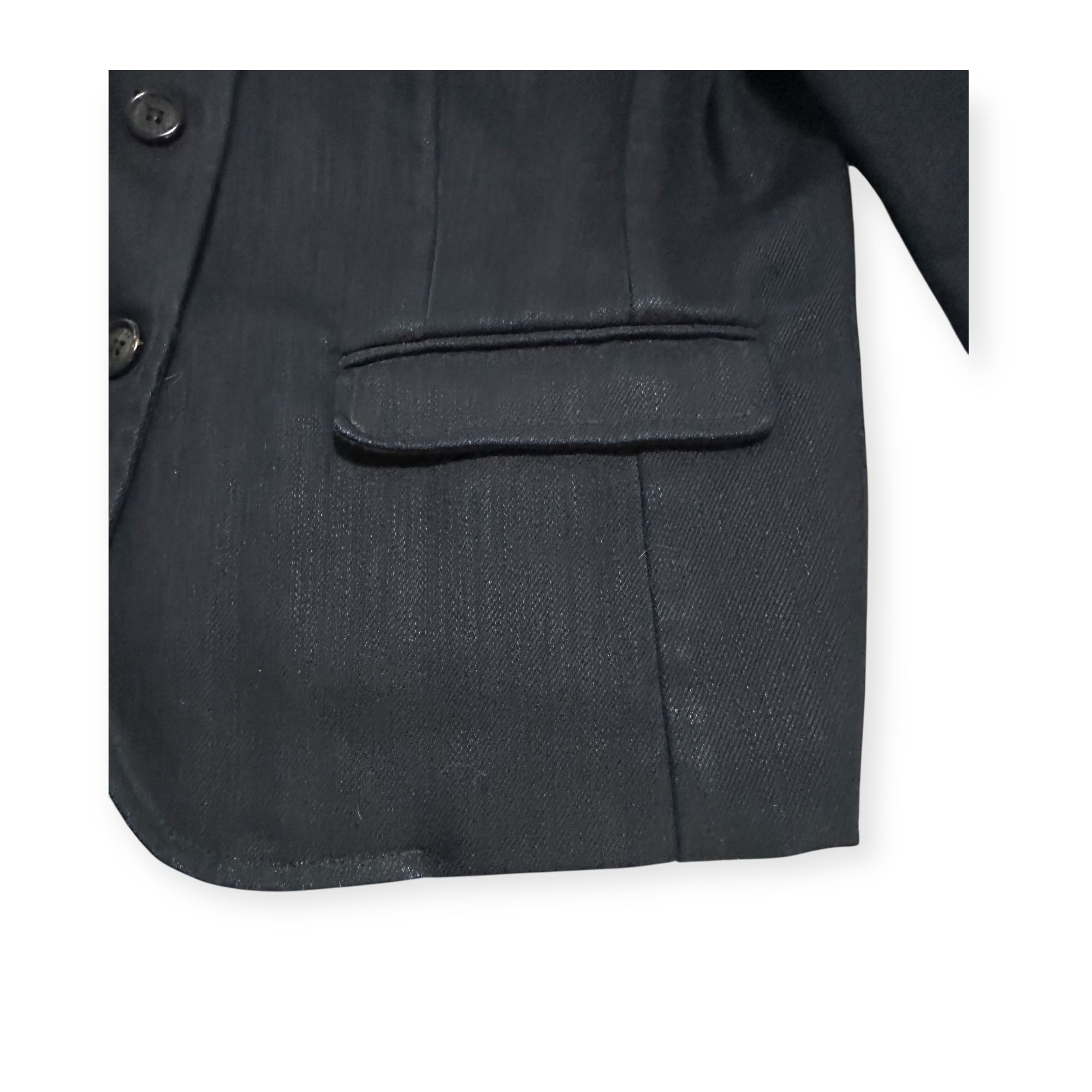 Prada Prada Architectural Navy Cropped Blazer 2008 IT 46 Size L / US 10 / IT 46 - 8 Thumbnail