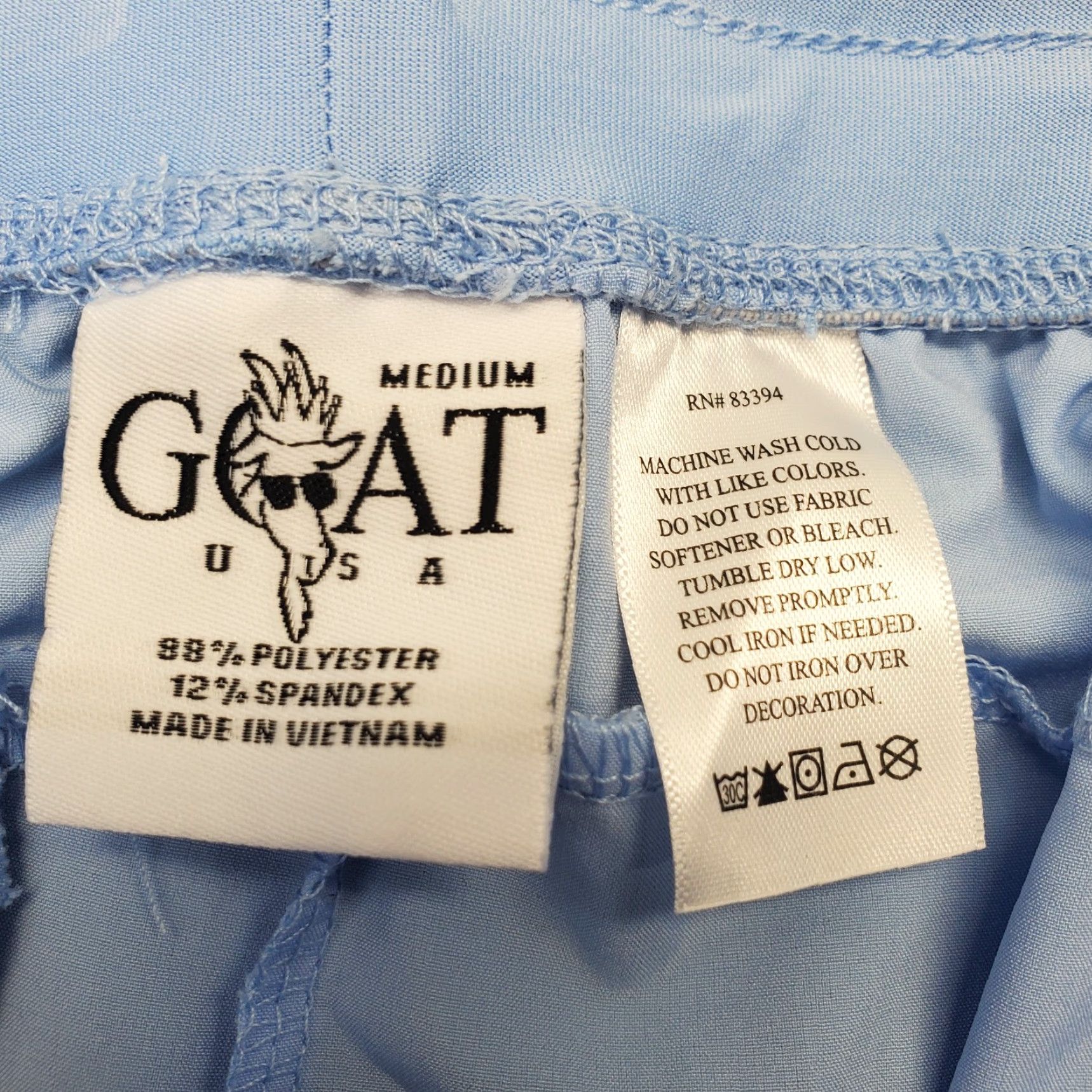 Vintage GOAT USA Shorts Womens M Blue Stretch Athletic Running Side Slit High Waist Size 32" / US 10 / IT 46 - 7 Thumbnail