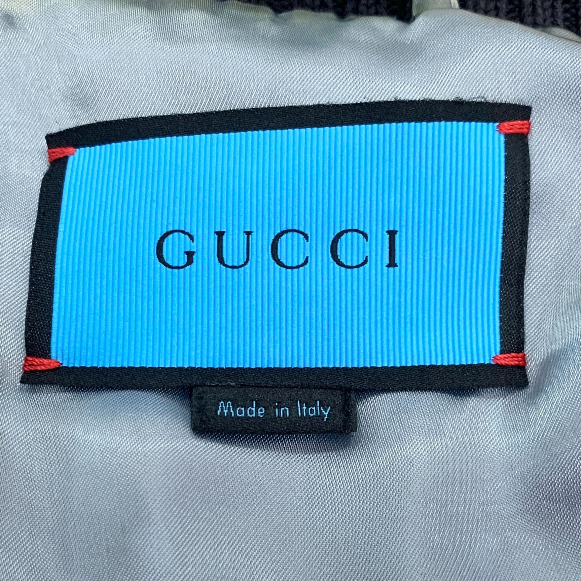Gucci Gucci Black & Red G Monogram Print Bomber Jacket With Ribbed Size US L / EU 52-54 / 3 - 5 Thumbnail