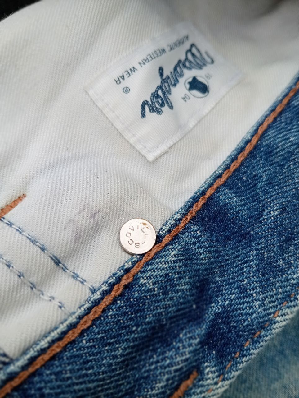 Wrangler VTG WRANGLER BLUE BELL BUTTON FLY WESTERN CUT JEANS Size US 32 / EU 48 - 8 Thumbnail