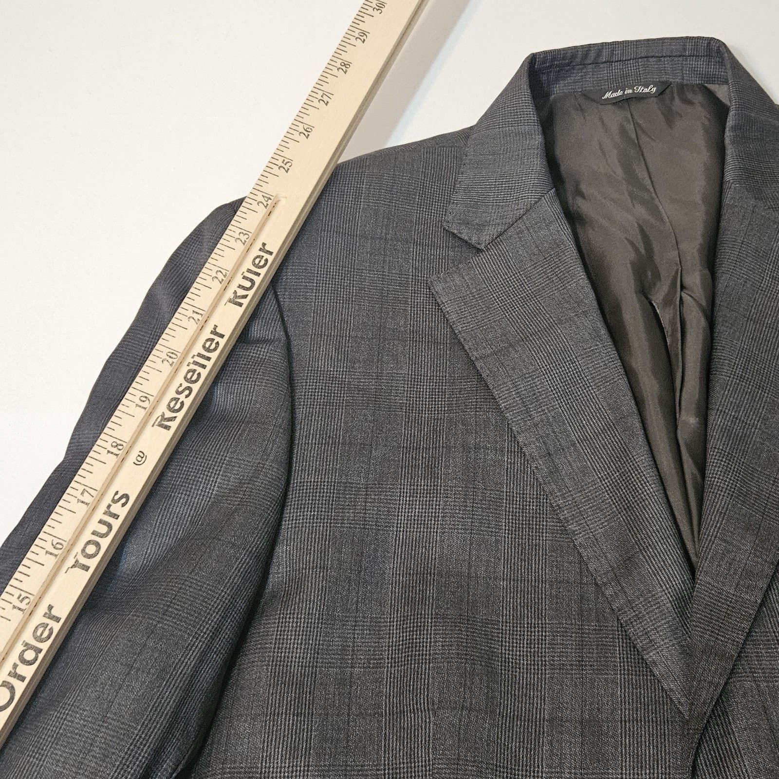 Saks Fifth Avenue Ermenegildo Zegna Sz 42 US Wool Silk Gray Italy Sport Coat Size US L / EU 52-54 / 3 - 8 Thumbnail