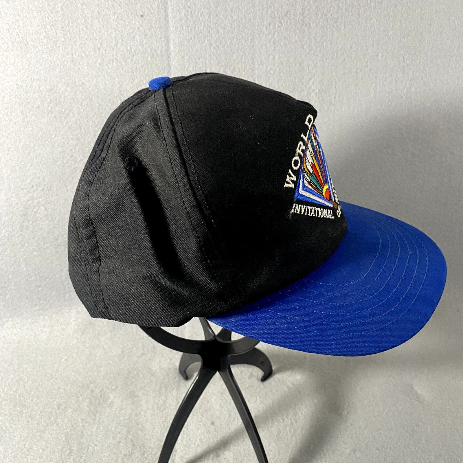 Other Vtg World Balloon Battle Creek Michigan Black Hat Cap USA Size ONE SIZE - 2 Thumbnail