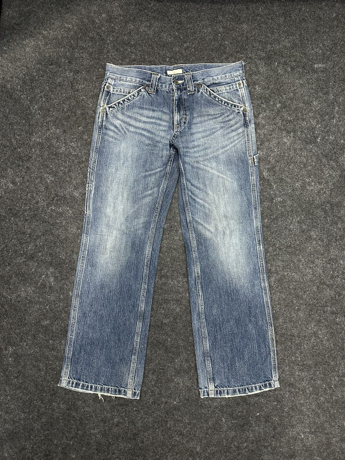 Beauty Beast × Japan Blue × Japanese Brand Japanese Carpenter Denim Pant F59 Size US 32 / EU 48 - 1 Thumbnail