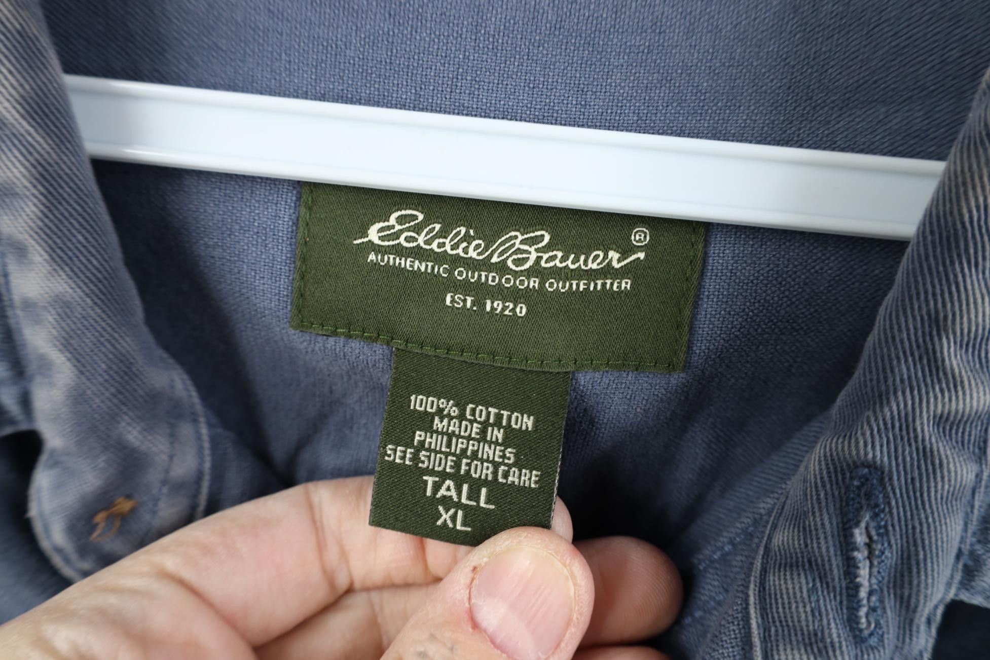 Eddie Bauer Vintage 90s Y2K Eddie Bauer Heavyweight Cotton Button Shirt Size US XL / EU 56 / 4 - 8 Thumbnail