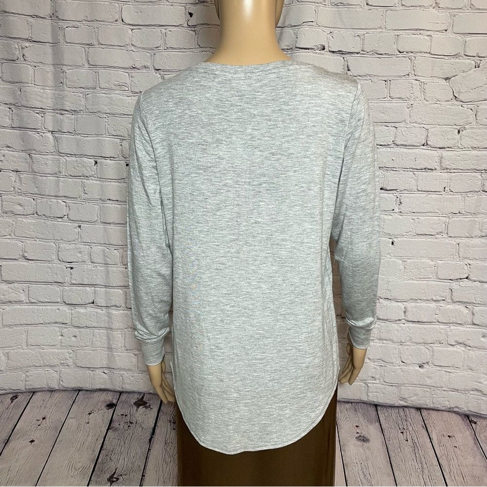 Other New Max Studio Sleepwear Grey Long Sleeve Top Size XS Size XS / US 0-2 / IT 36-38 - 4 Thumbnail