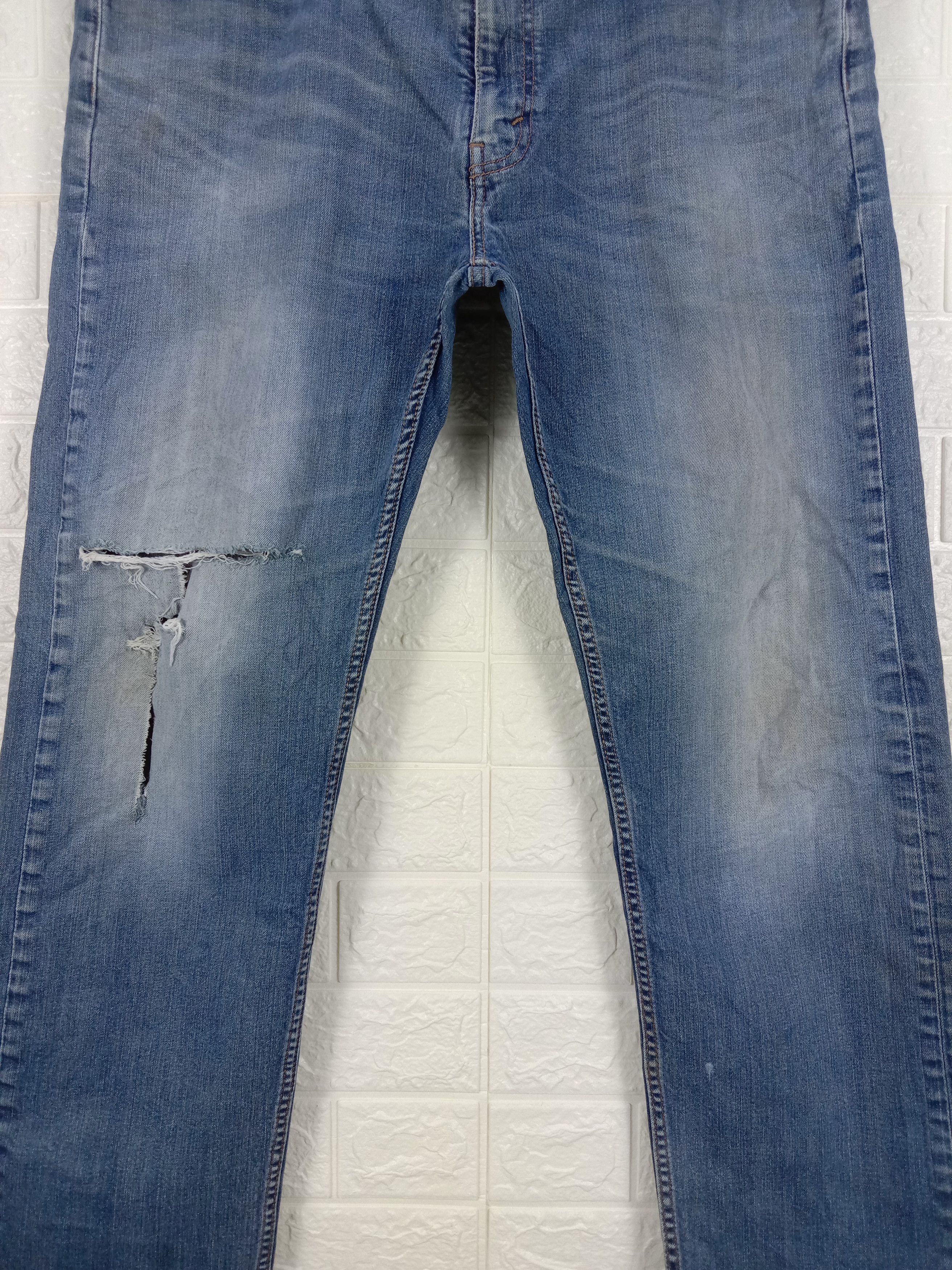 Levi's Vintage Levi's 505 Jeans Regular Fit Distressed Denim Size US 37 - 3 Thumbnail