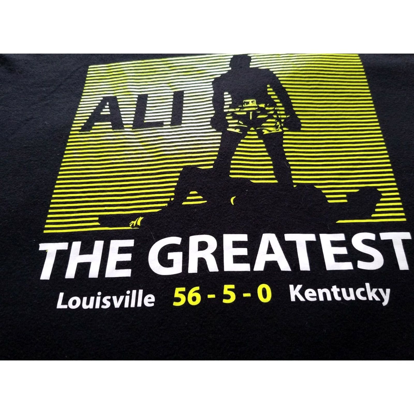 Vintage Muhammad Ali The Greatest Awesome Shadow Graphic Tshirt L Black Crew Neck 100% Cotton Men's T-Shirt Continental Graphic Tee Size US L / EU 52-54 / 3 - 2 Thumbnail