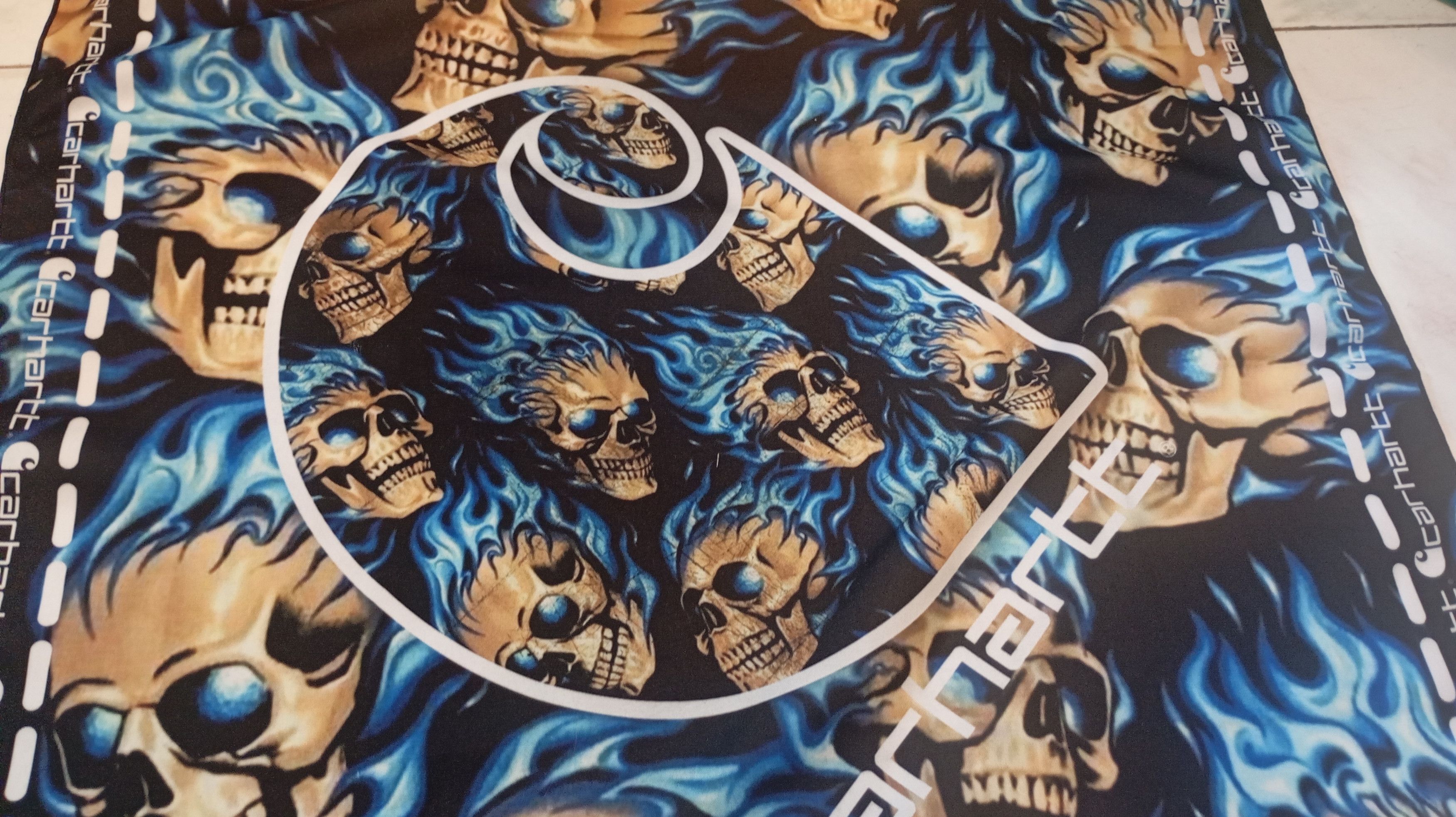 Band Tees Skulls Bandana Handkerchief Rock Band Streetwear Size ONE SIZE - 4 Thumbnail