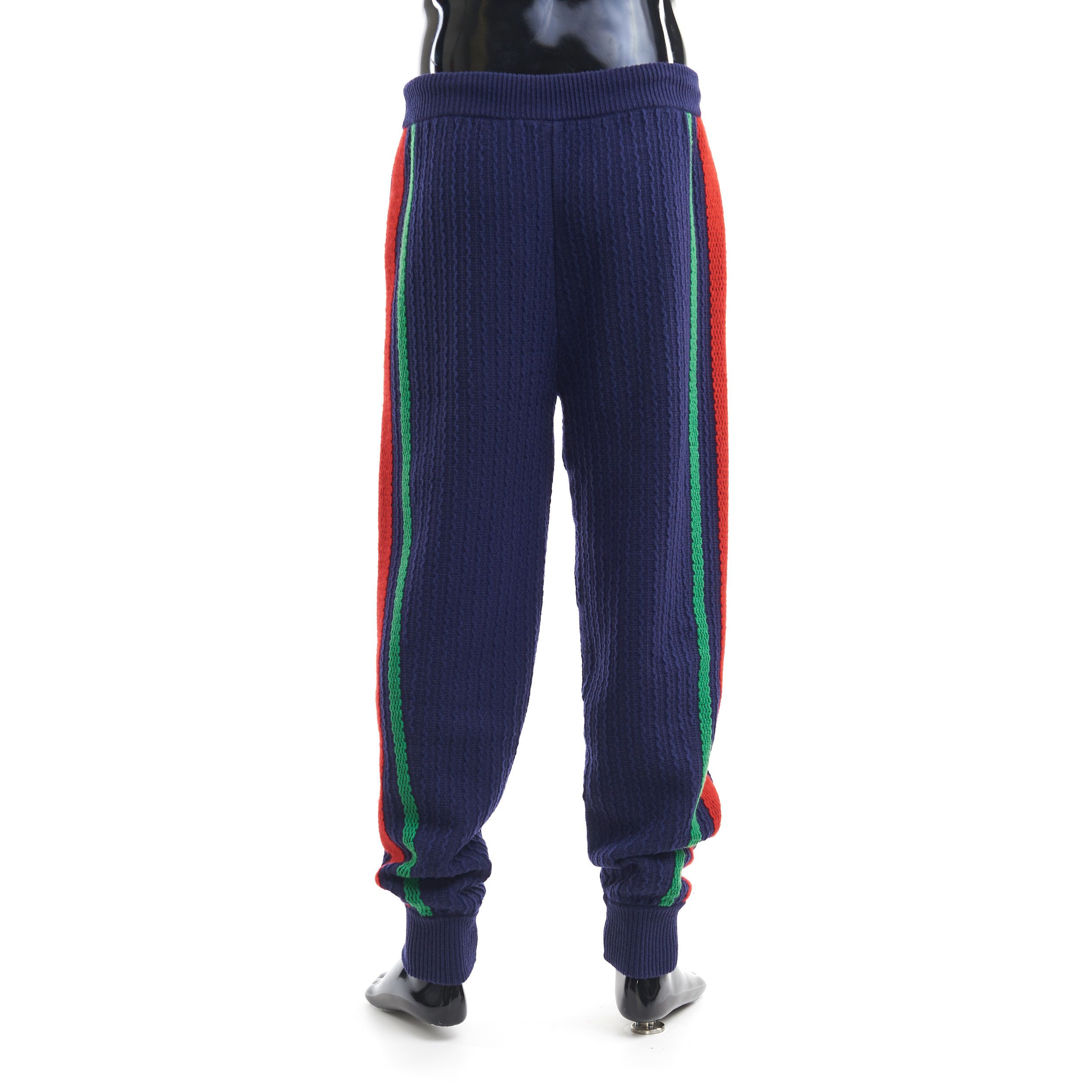 Gucci Jogging Pants In Dark Blue Cable Knit Wool Size US 34 / EU 50 - 5 Thumbnail