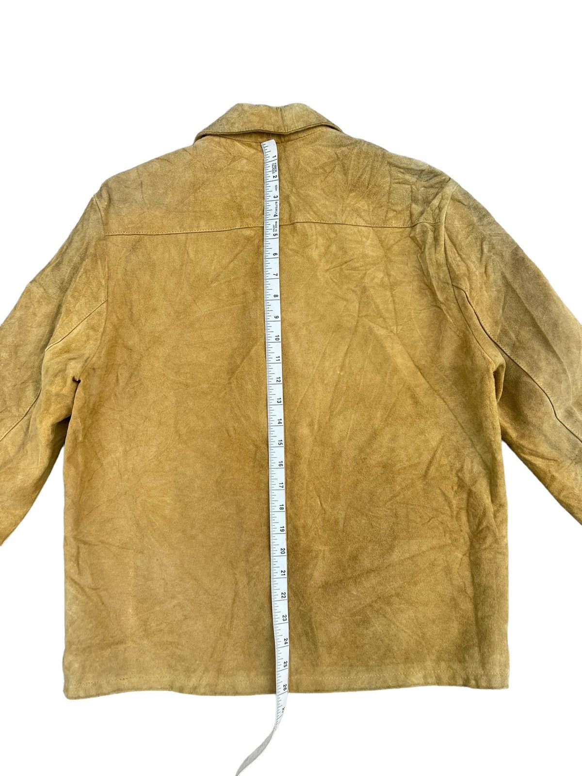 Leather RARE! Vintage Vent Couvert Paris Patina Suede Leather Shirt Size US M / EU 48-50 / 2 - 2 Thumbnail