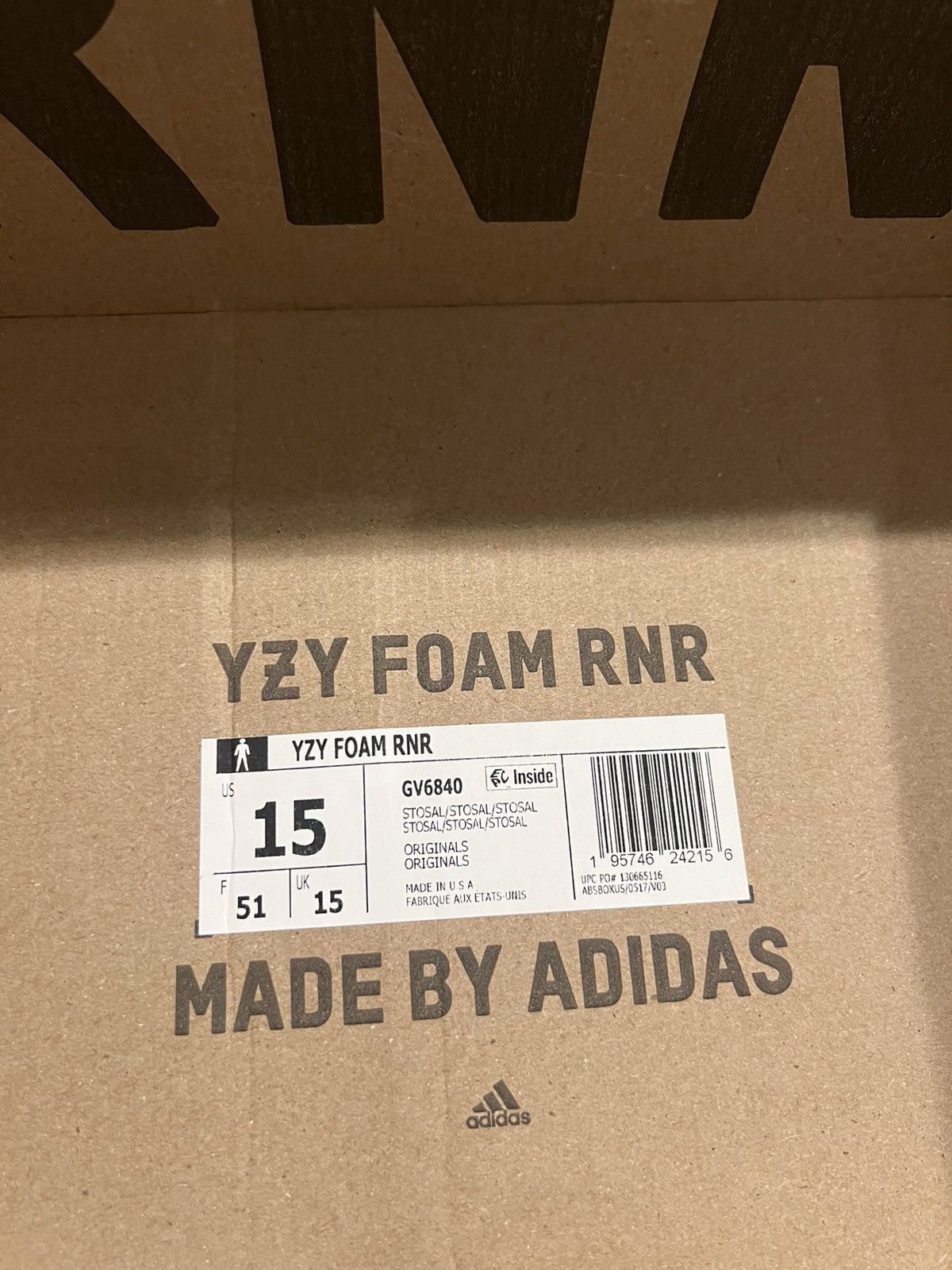 Adidas × Kanye West Yeezy Foam Runner 'Stone Salt' Size US 15 / EU 48 - 8 Thumbnail