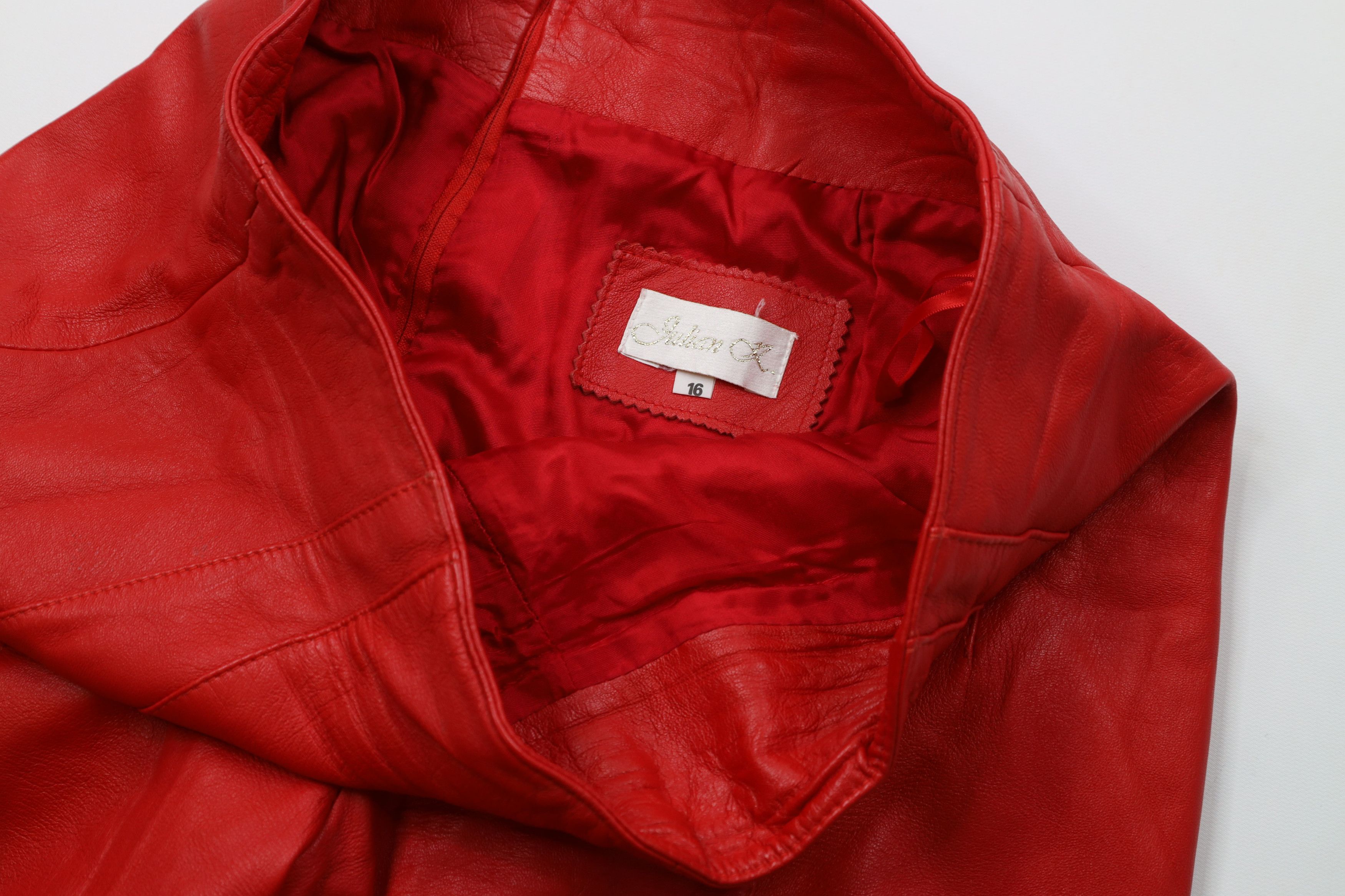 Vintage Vintage 90s Streetwear Eddie Murphy Soft Leather Pants Red Size 38" / US 16 / IT 52 - 6 Thumbnail