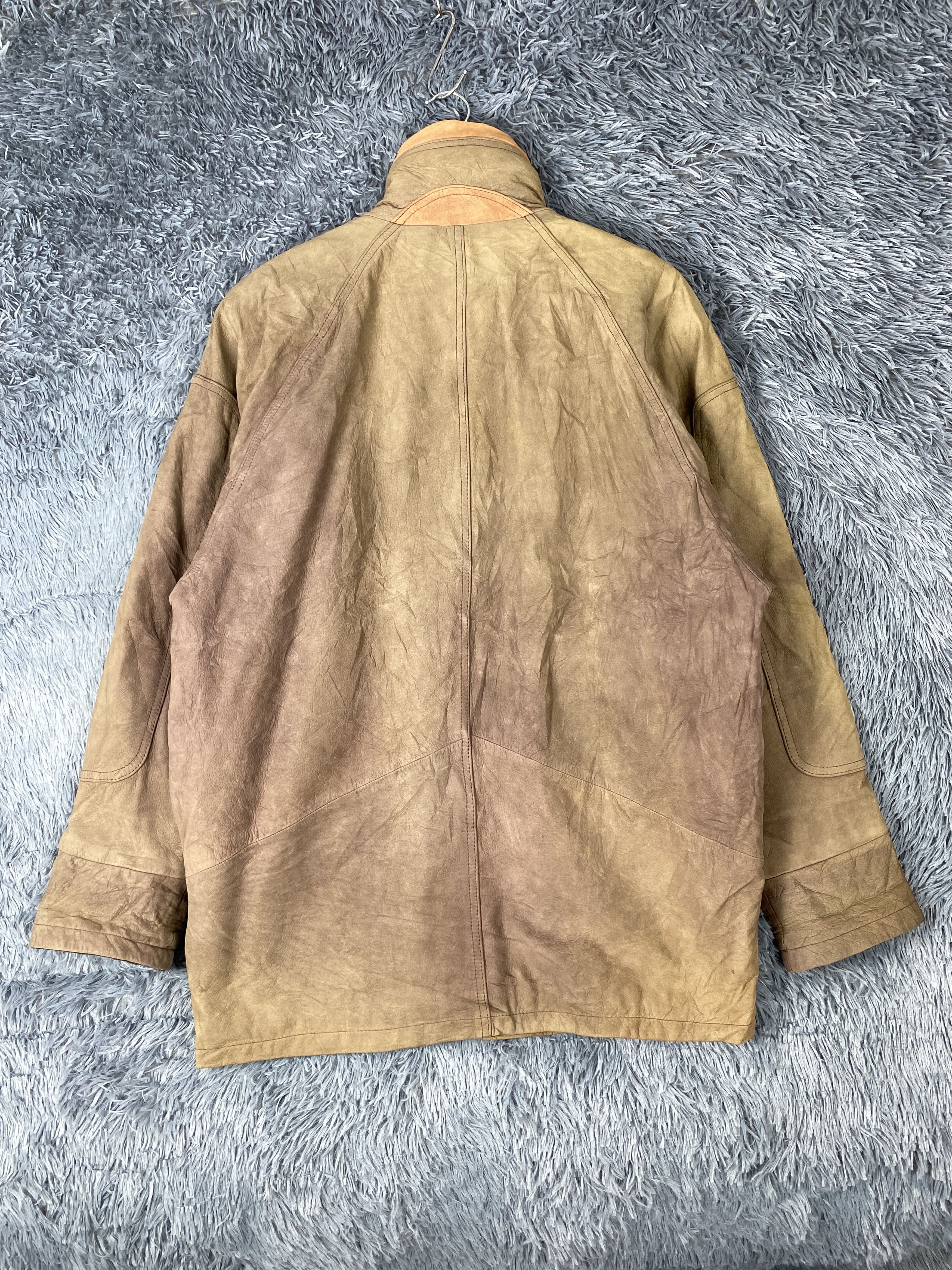 Japanese Brand × Vintage Vintage Scandinavia Sun Faded Leather Jacket Size US M / EU 48-50 / 2 - 8 Thumbnail
