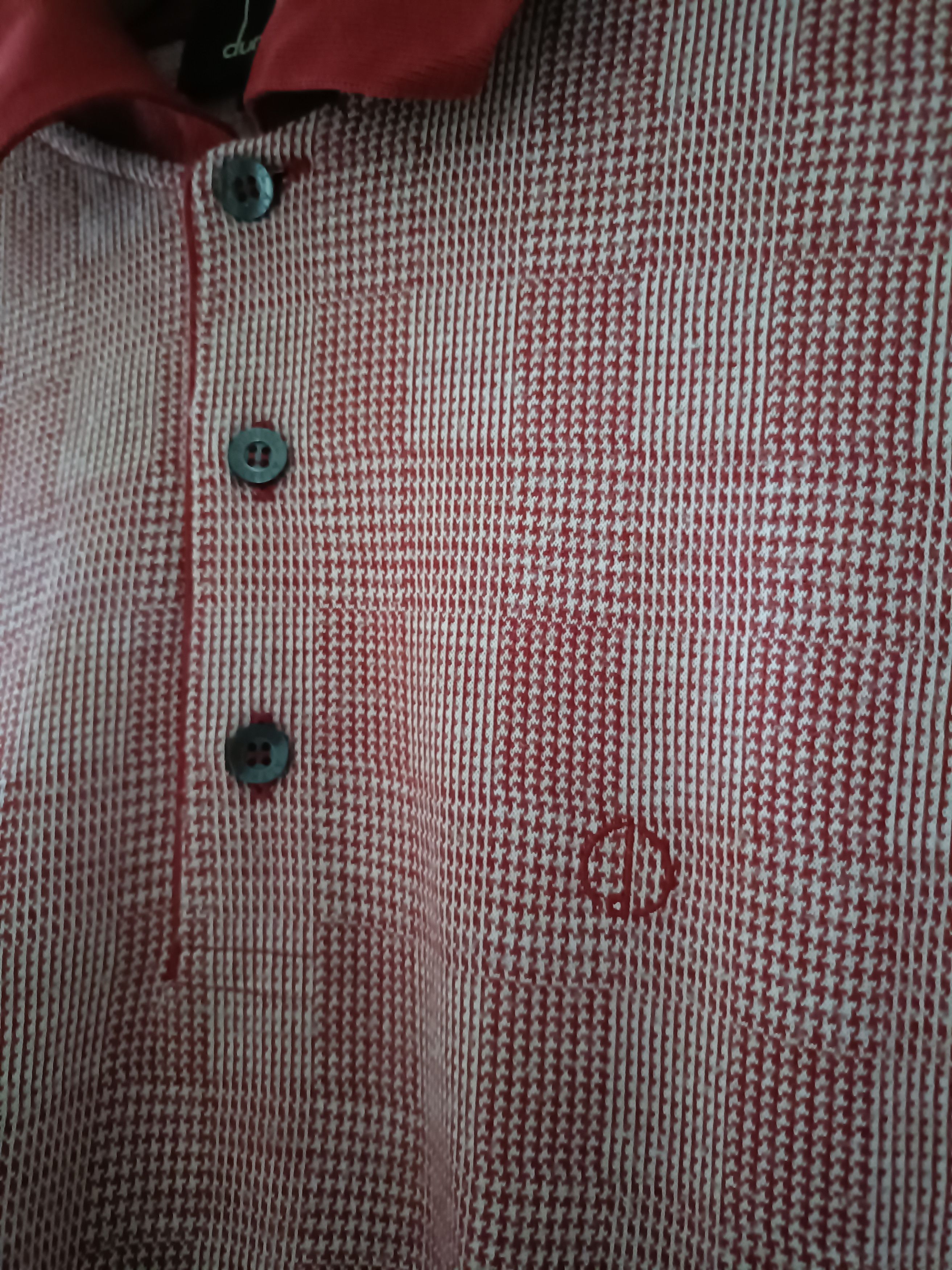 Alfred Dunhill Italian Made Dunhill jacquard knit polo shirt Size US L / EU 52-54 / 3 - 4 Thumbnail