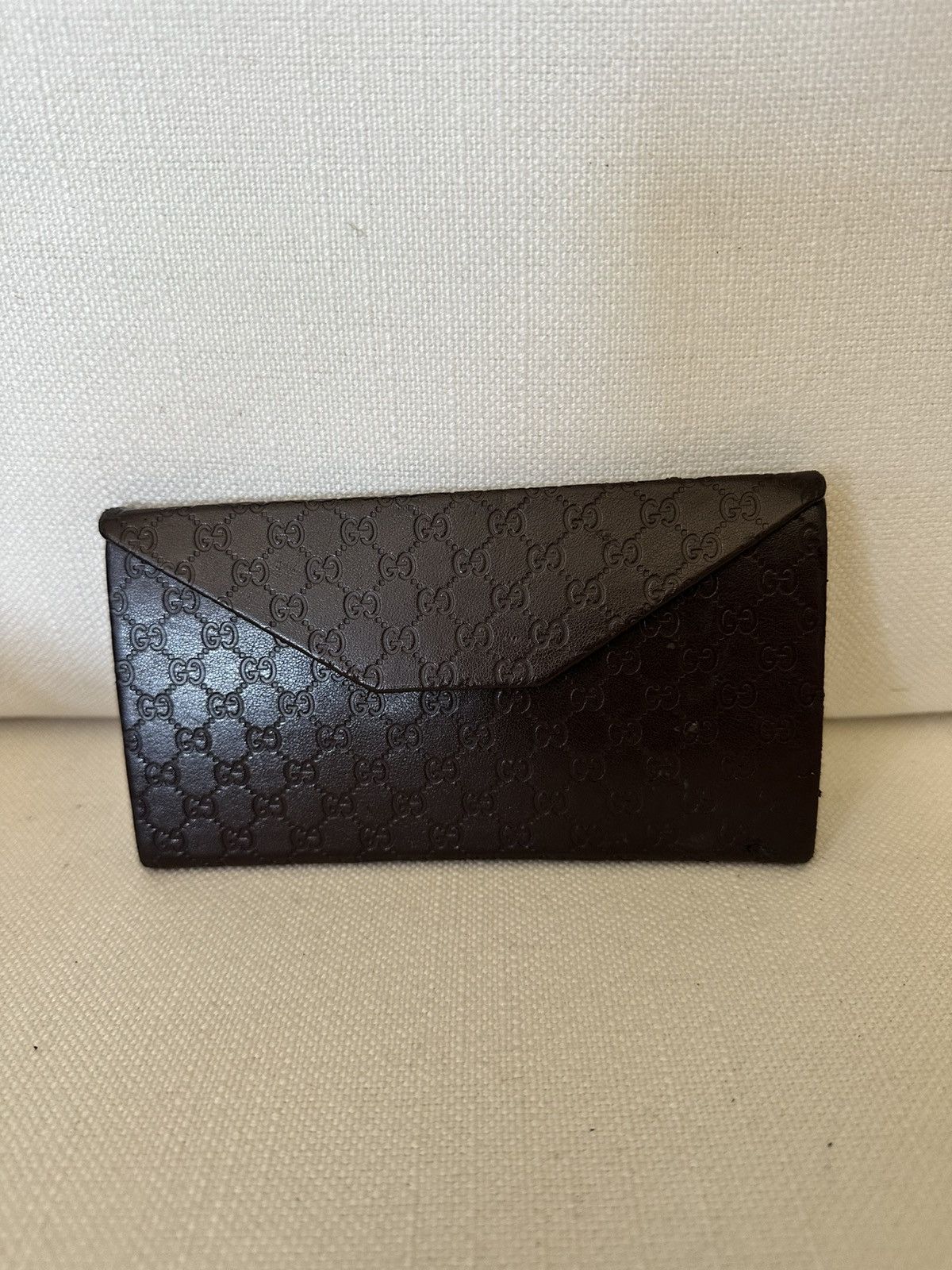 Gucci GUCCI Collapsible Triangular Leather SUNGLASS Case ONLY Size ONE SIZE - 8 Thumbnail