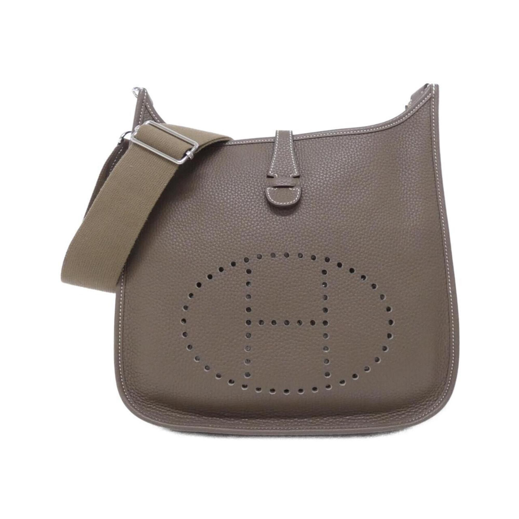 Hermes Evelyn 3 Pm 056277Ck Shoulder Bag in Grey, Women's