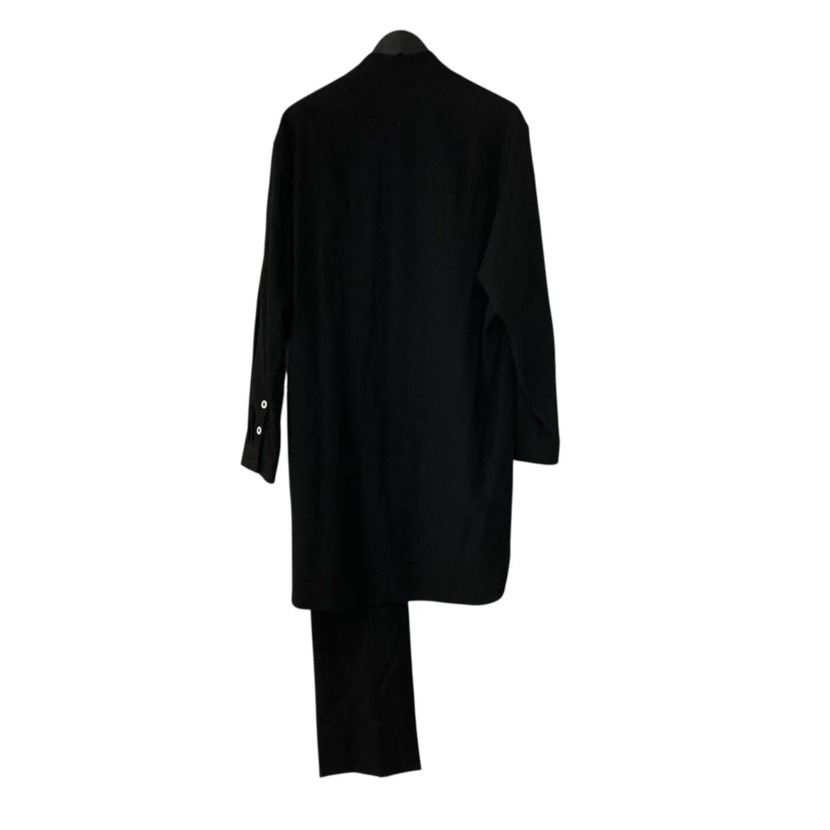 Yohji Yamamoto Yohji Yamamoto pour homme/19AW Wrinkled Gabardine Tall Shirt Size US M / EU 48-50 / 2 - 2 Thumbnail