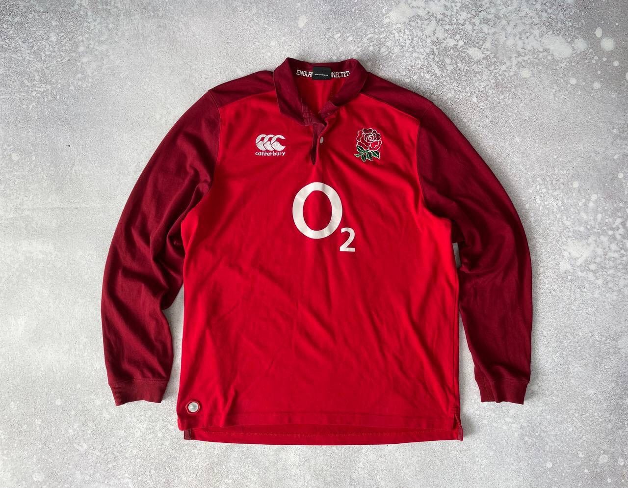 Vintage Vintage Canterbury England O2 Rugby Long Sleeve Big Logo Y2K Size US XL / EU 56 / 4 - 1 Thumbnail