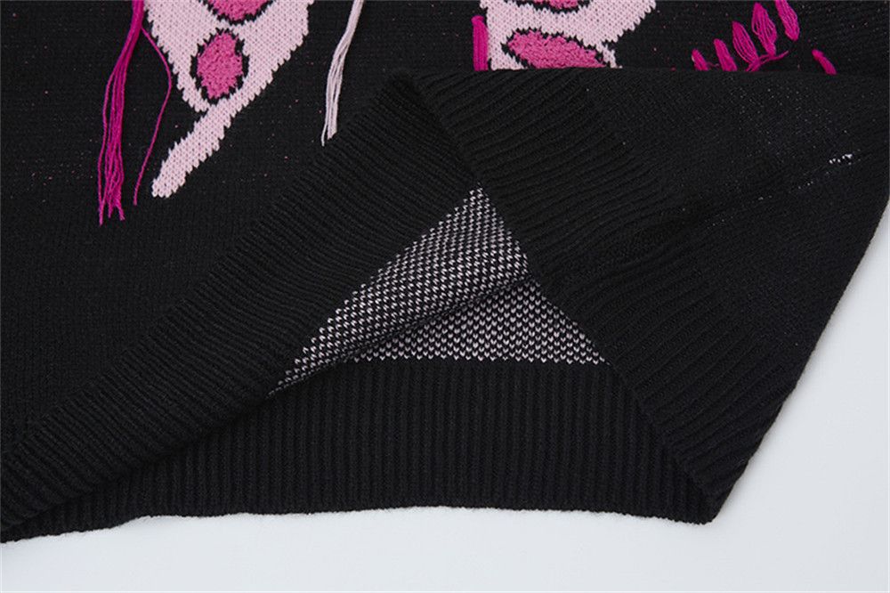 Vintage Loose men's butterfly crew neck sweater y2k Size US M / EU 48-50 / 2 - 5 Thumbnail