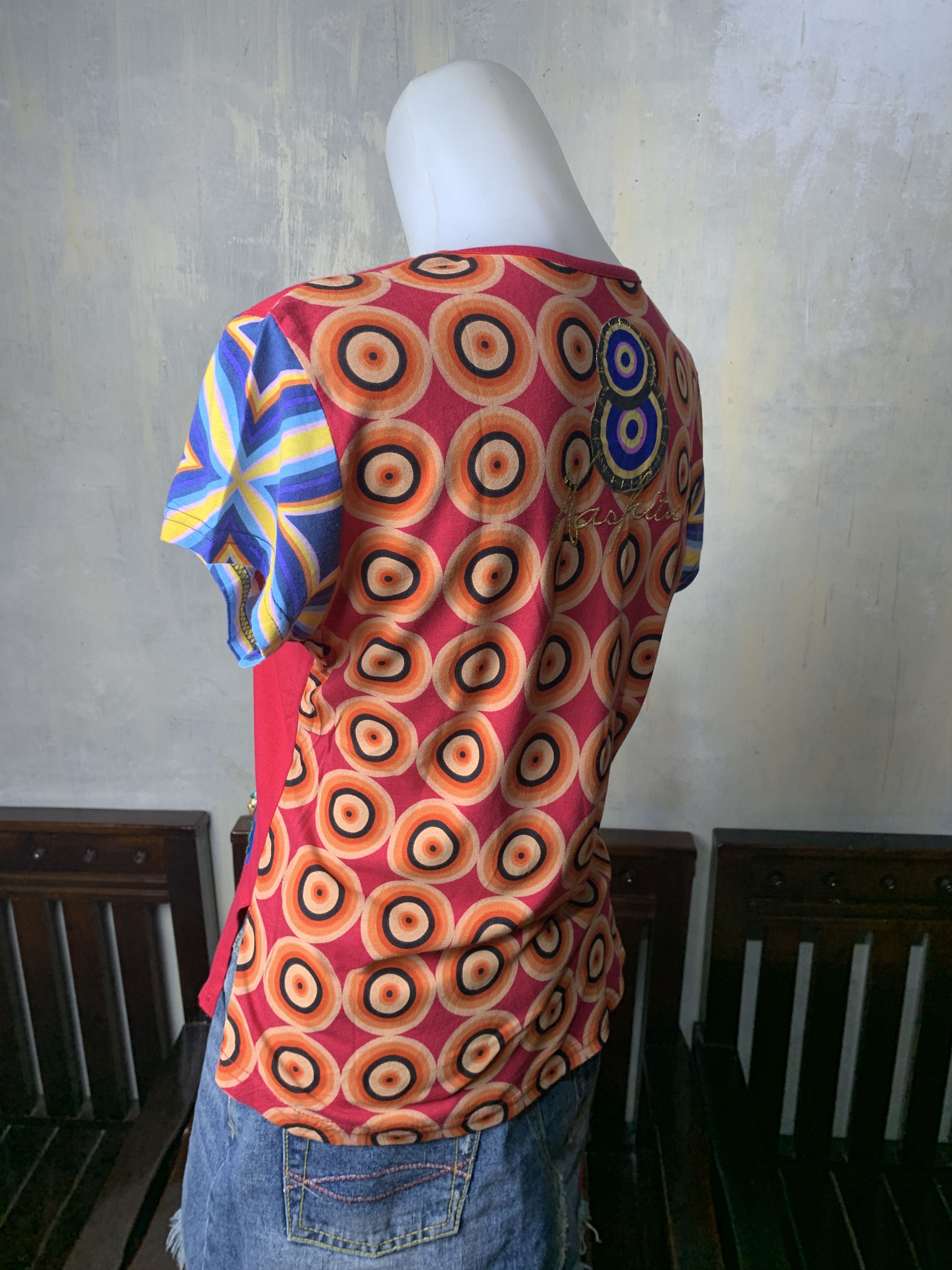 Japanese Brand Kashitu Psychedelic beady Tee (M) Size M / US 6-8 / IT 42-44 - 3 Thumbnail