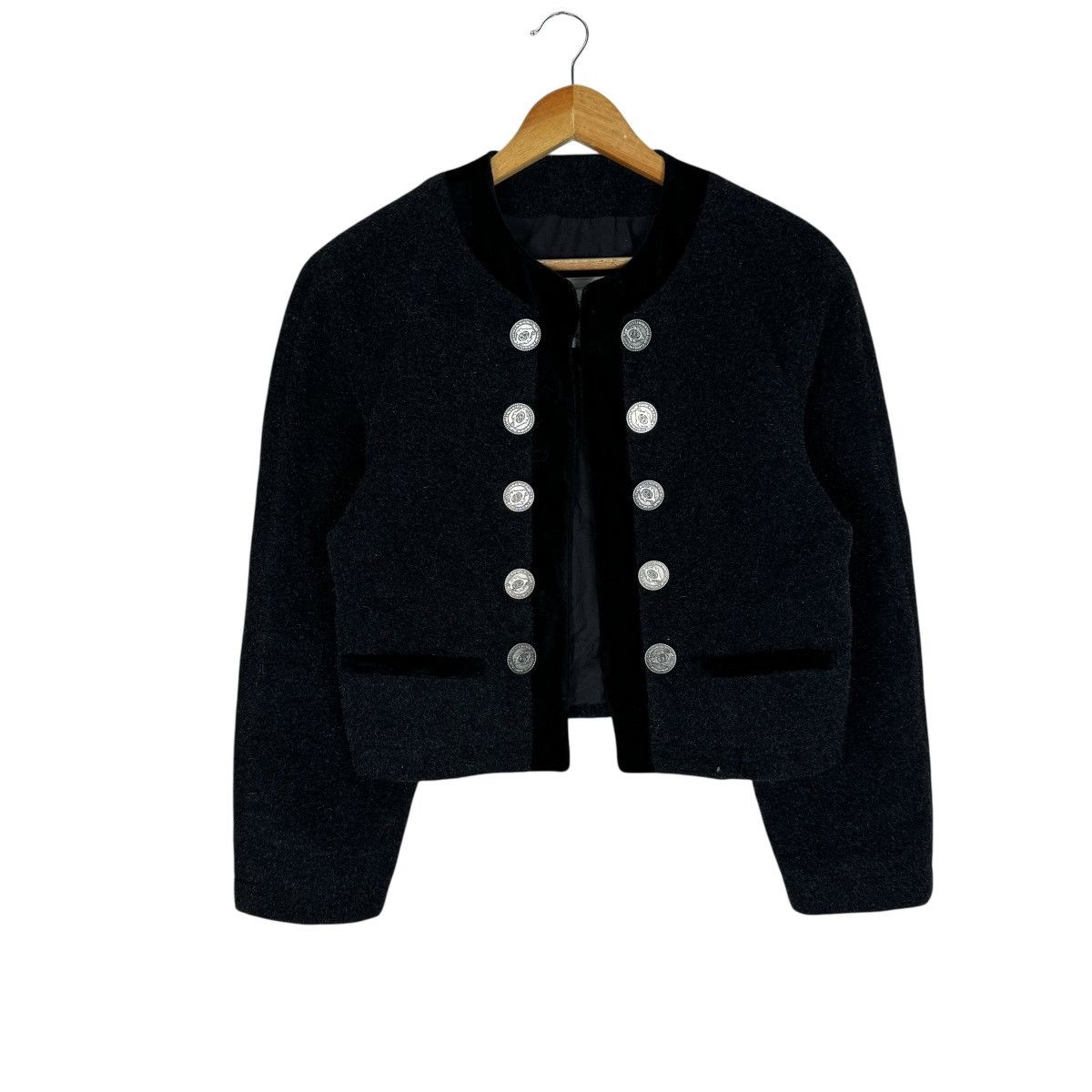 United Colors Of Benetton ☀️UNITED COLORS BENETTON CROP CARDIGAN JACKET Size M / US 6-8 / IT 42-44 - 3 Thumbnail