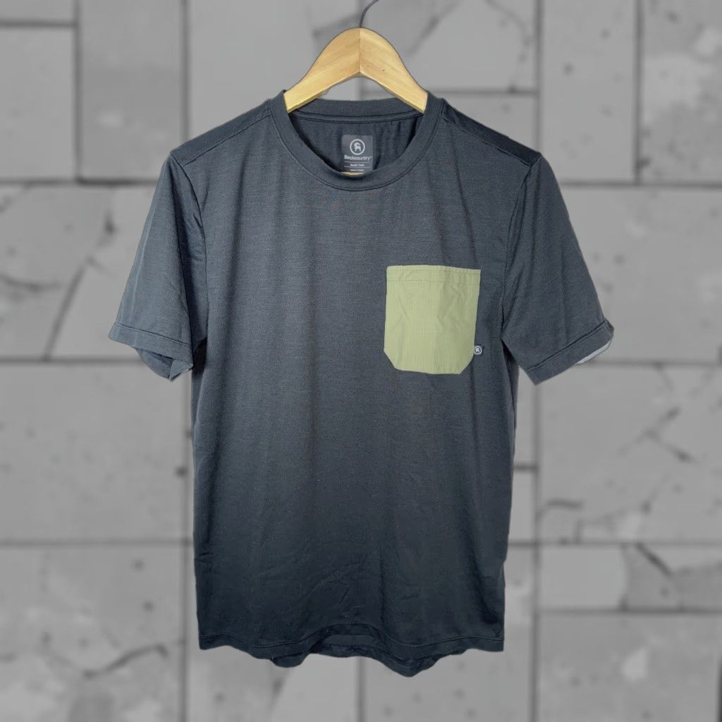 Vintage Backcountry The Goat Pocket T-Shirt Men's Grey Sz S Size US S / EU 44-46 / 1 - 1 Thumbnail