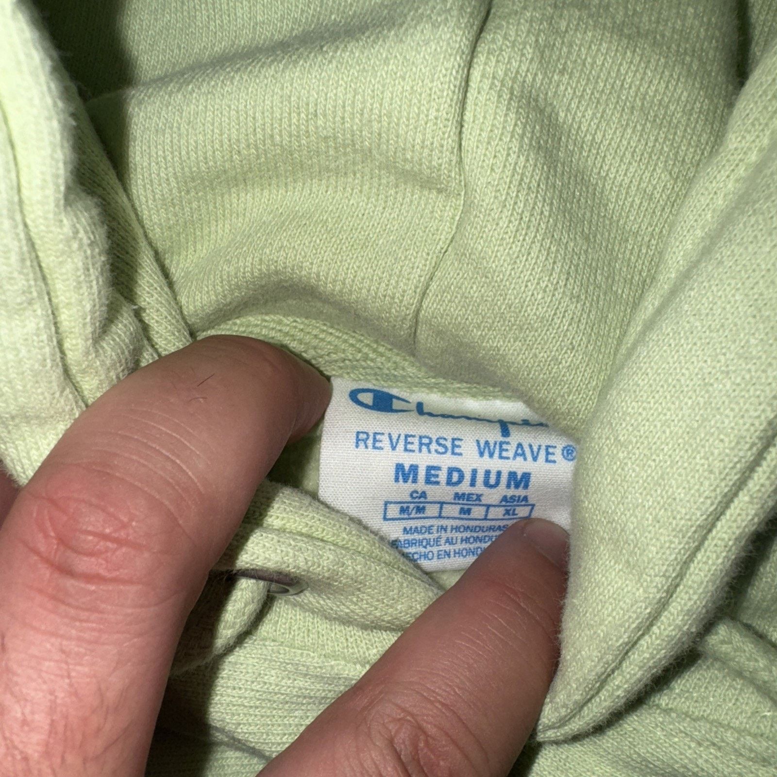 Champion × Vintage Champion Reverse Weave Pull Over Hoodie Lime Green 21x27 Med Size US M / EU 48-50 / 2 - 5 Thumbnail