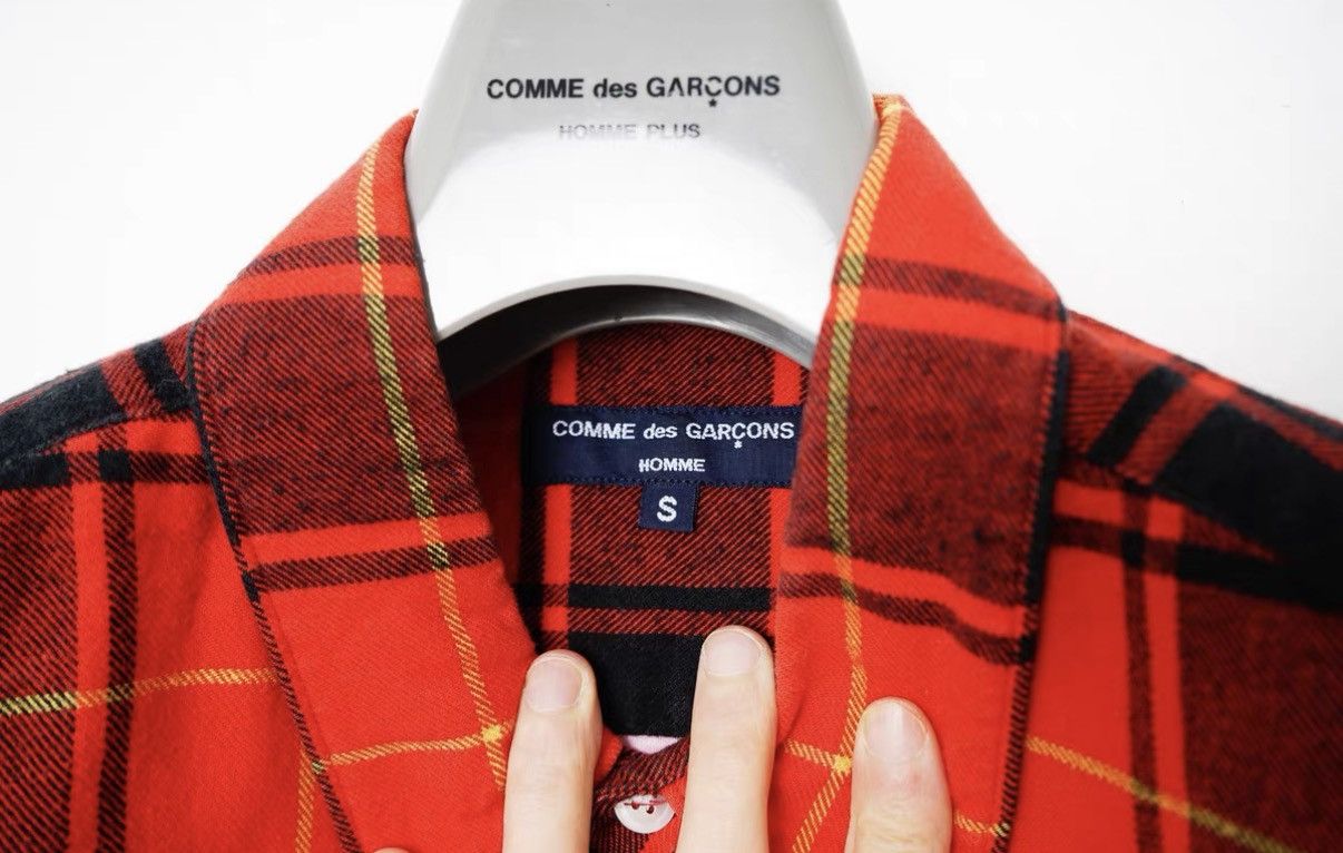 Comme des Garcons Comme des Garçons Paneled Vintage Plaid Shirt Size US S / EU 44-46 / 1 - 8 Thumbnail