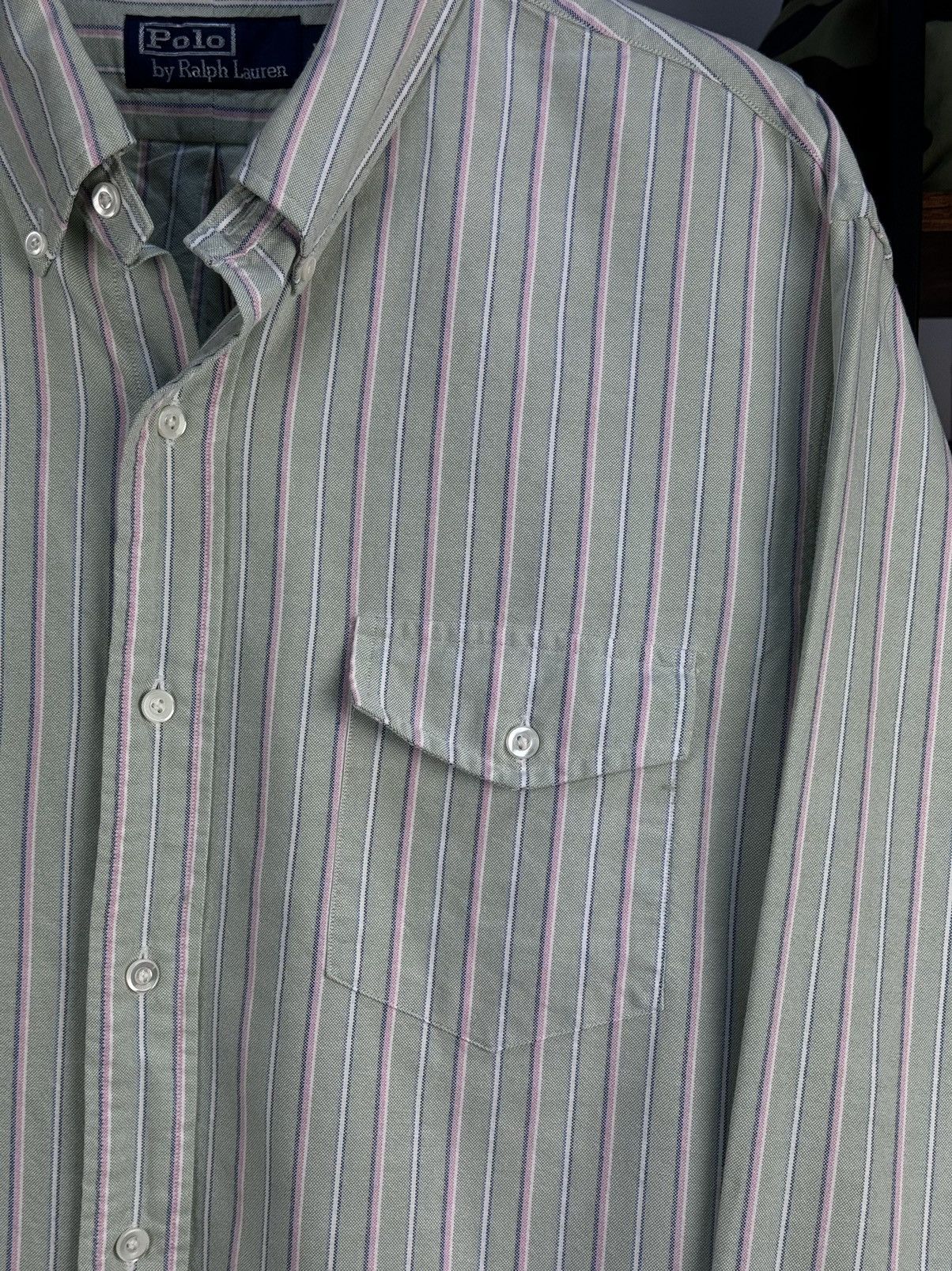 Polo Ralph Lauren POLO by Ralph Lauren Multicolor Striped Long Sleeve Shirt Size US XL / EU 56 / 4 - 3 Thumbnail