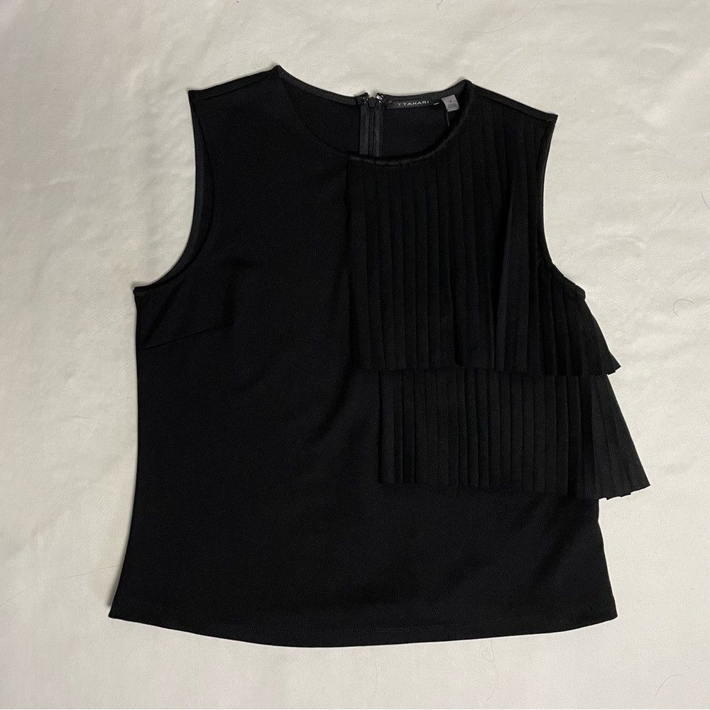 Elie Tahari NWT New $78 T Tahari Ponte Shell Black Tank Top Szie M Size M / US 6-8 / IT 42-44 - 6 Thumbnail