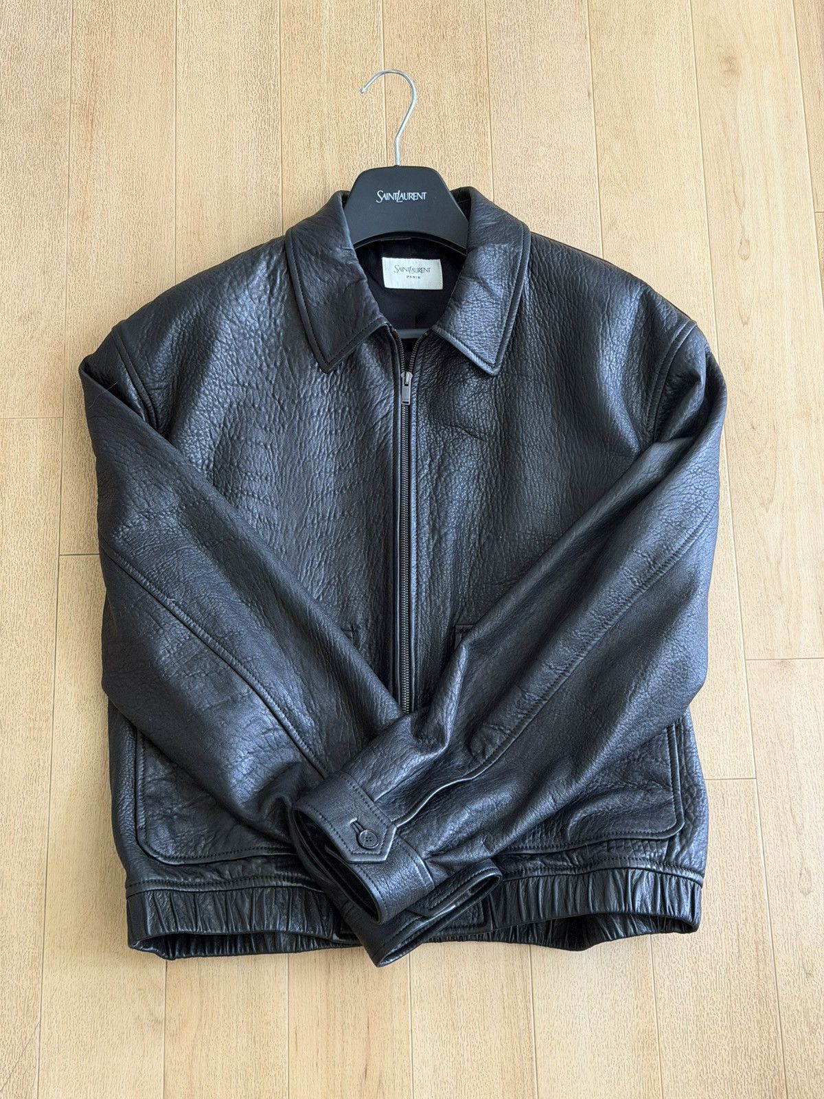 Saint Laurent Paris Saint Laurent Short Jacket in Bubbled Lambskin - Size 54 Size US L / EU 52-54 / 3 - 3 Thumbnail