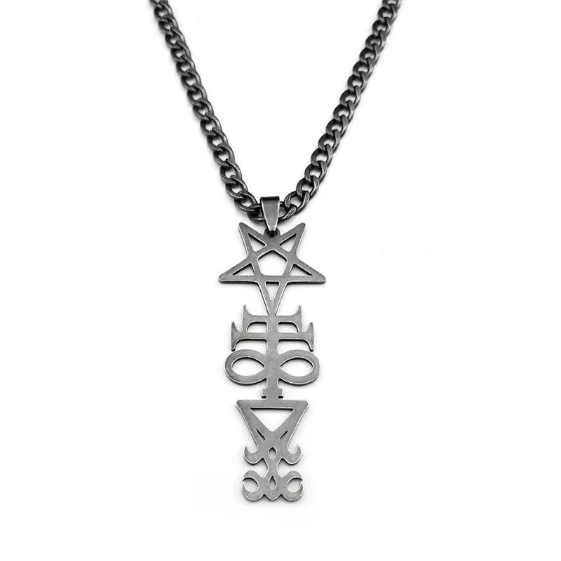 Jewelry Witchcraft Sigil Church Of Satan Pentagram Pendant Talisman Size ONE SIZE - 4 Thumbnail
