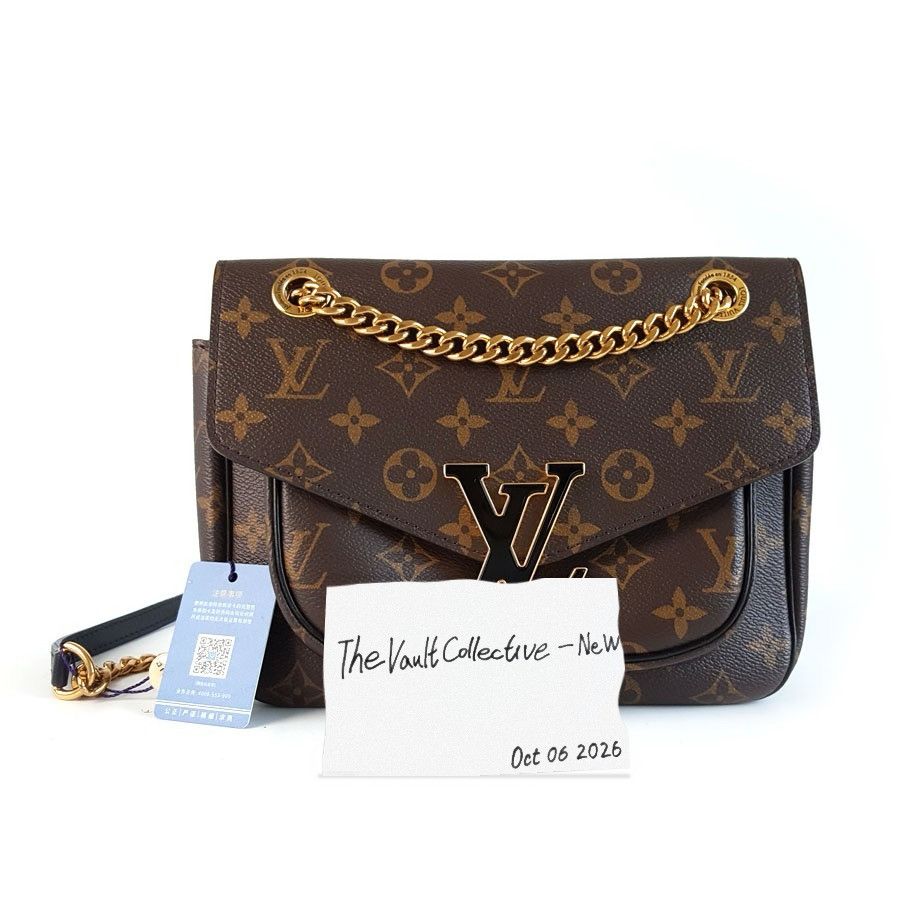Louis Vuitton LOUIS VUITTON PASSY brown coated canvas monogram crossbody bag gold hardware Size ONE SIZE - 1 Thumbnail