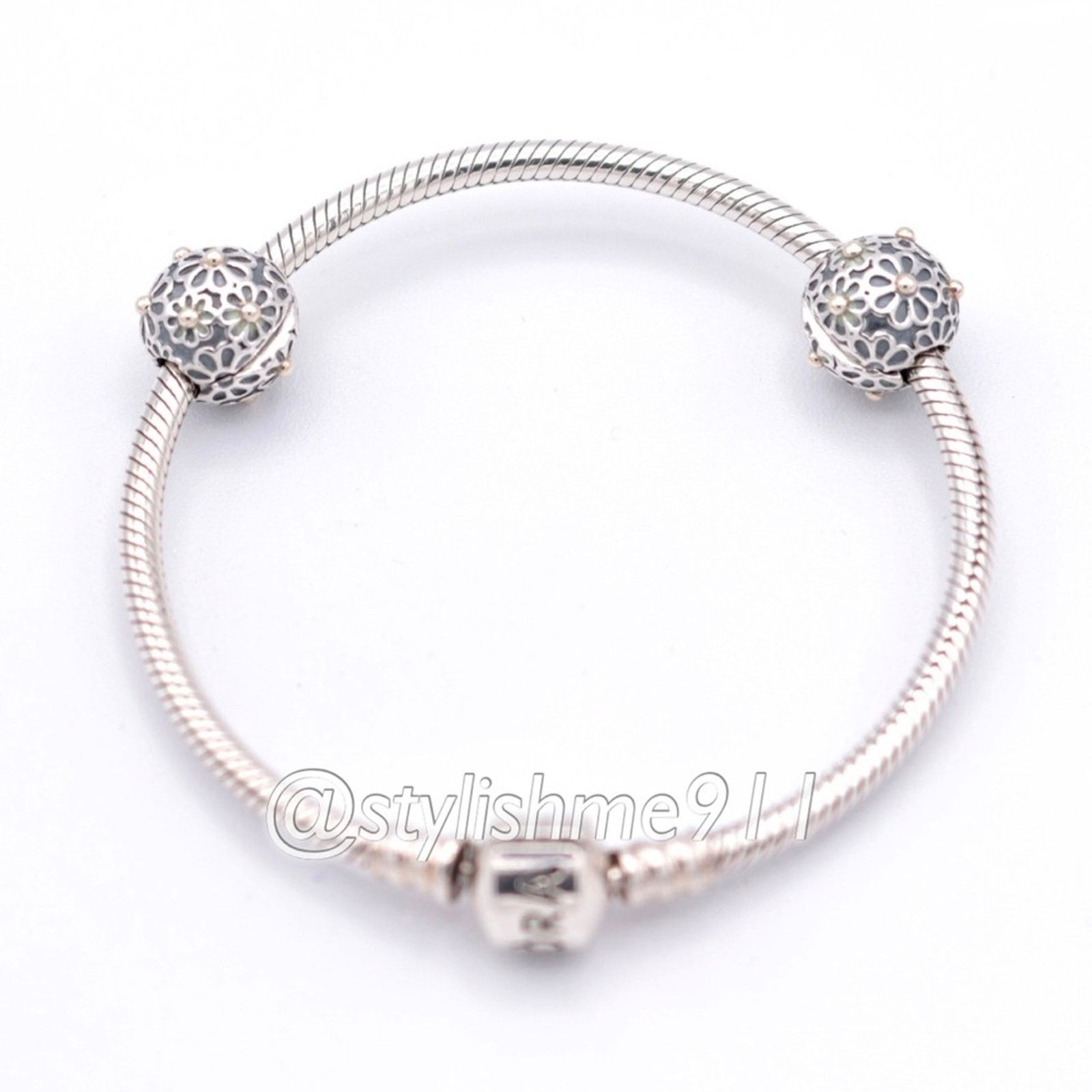 pandora Authentic PANDORA Lazy Daisy Clip with 14K Gold Size ONE SIZE - 7 Thumbnail