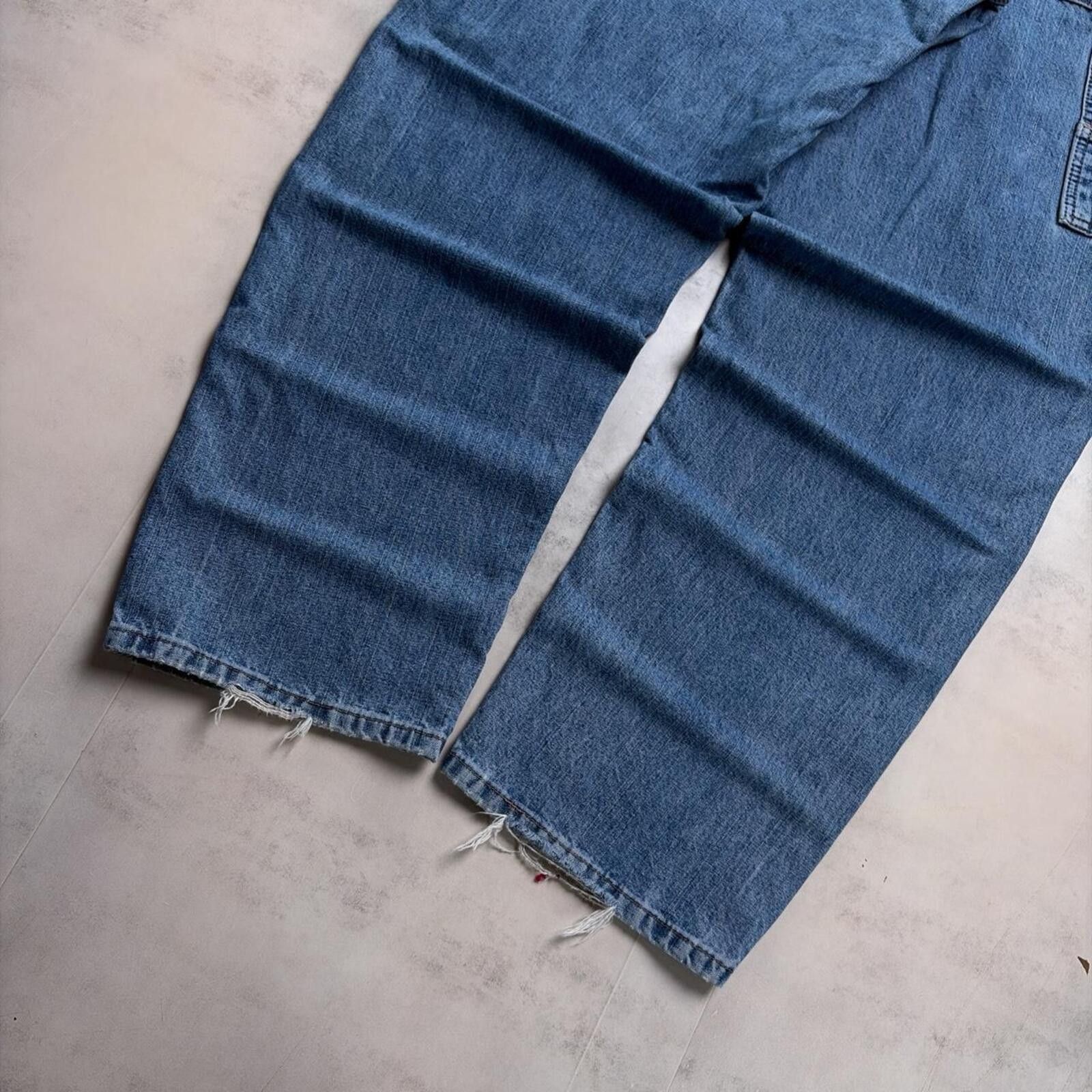 Wrangler Y2K Blue Wrangler Grunge Baggy Carpenter Skater Denim Jeans Size US 32 / EU 48 - 4 Thumbnail