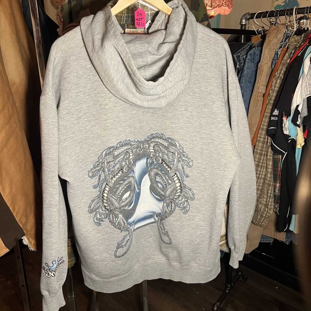 JNCO OG Y2K JNCO Crown Hoodie Yin Yang Twin Dragon Back Hit Size US L / EU 52-54 / 3 - 2 Thumbnail